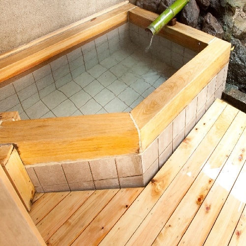 Japanese and Western room with open-air bath on the 1st floor