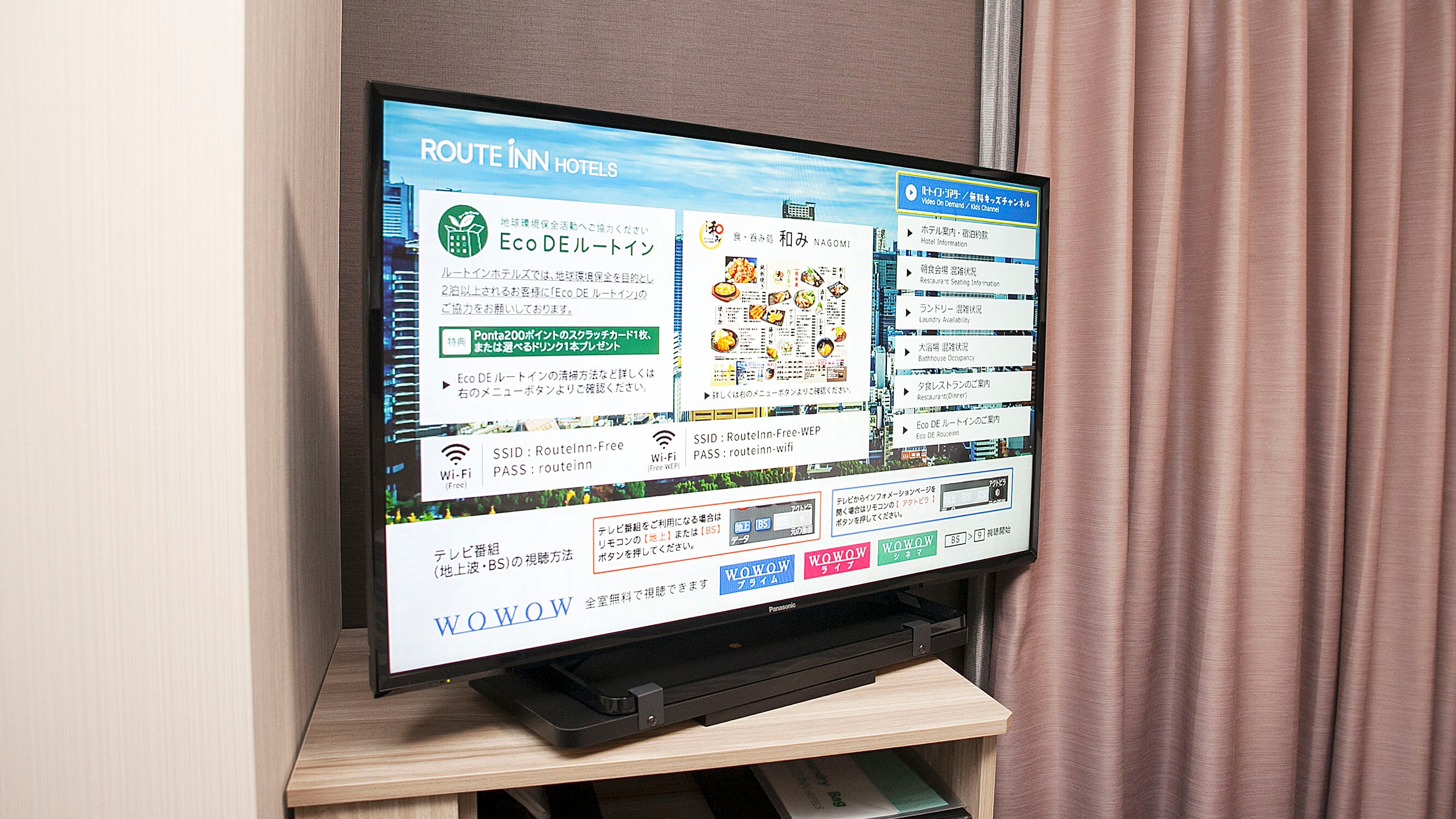 Guest room TV