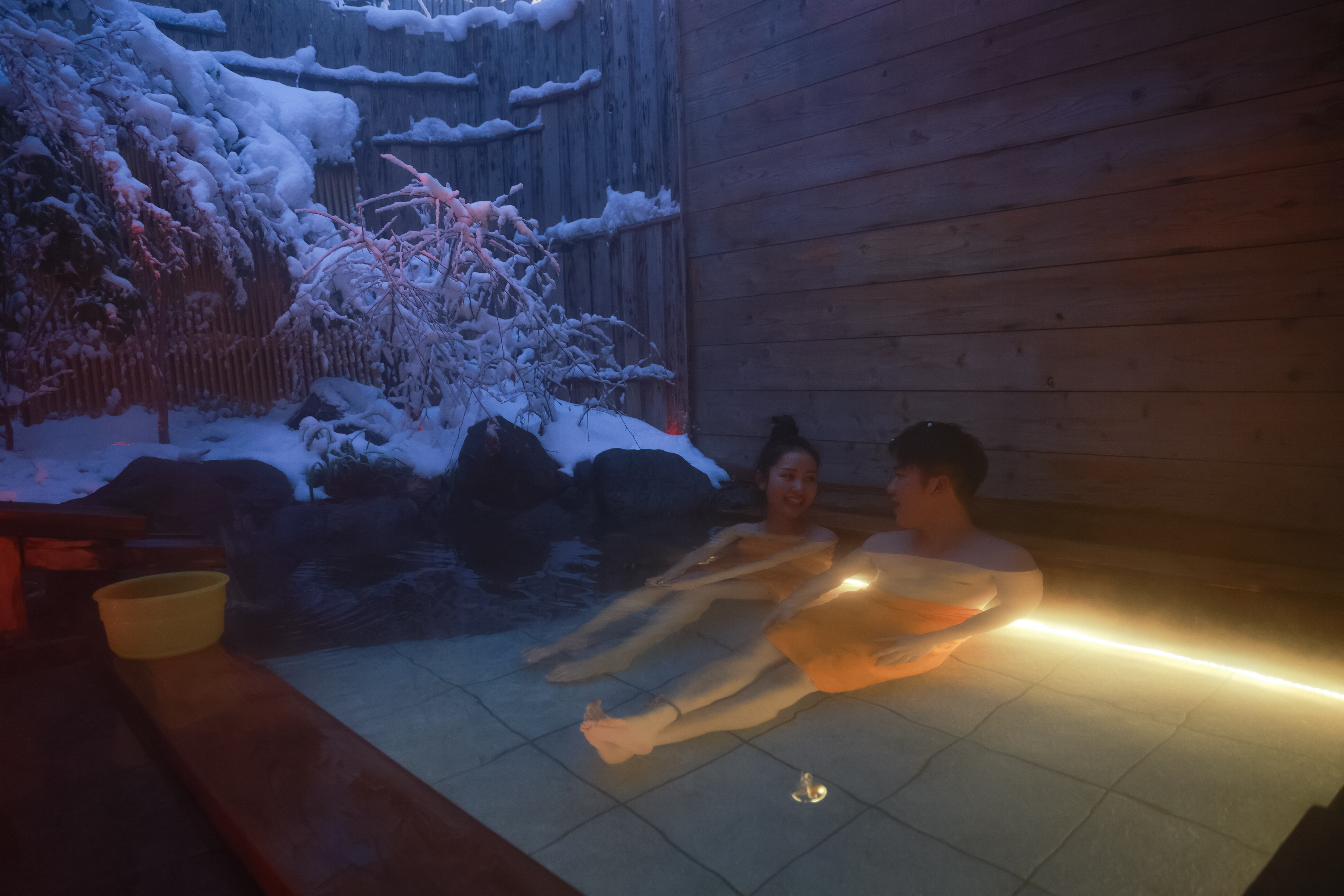 Private open-air bath