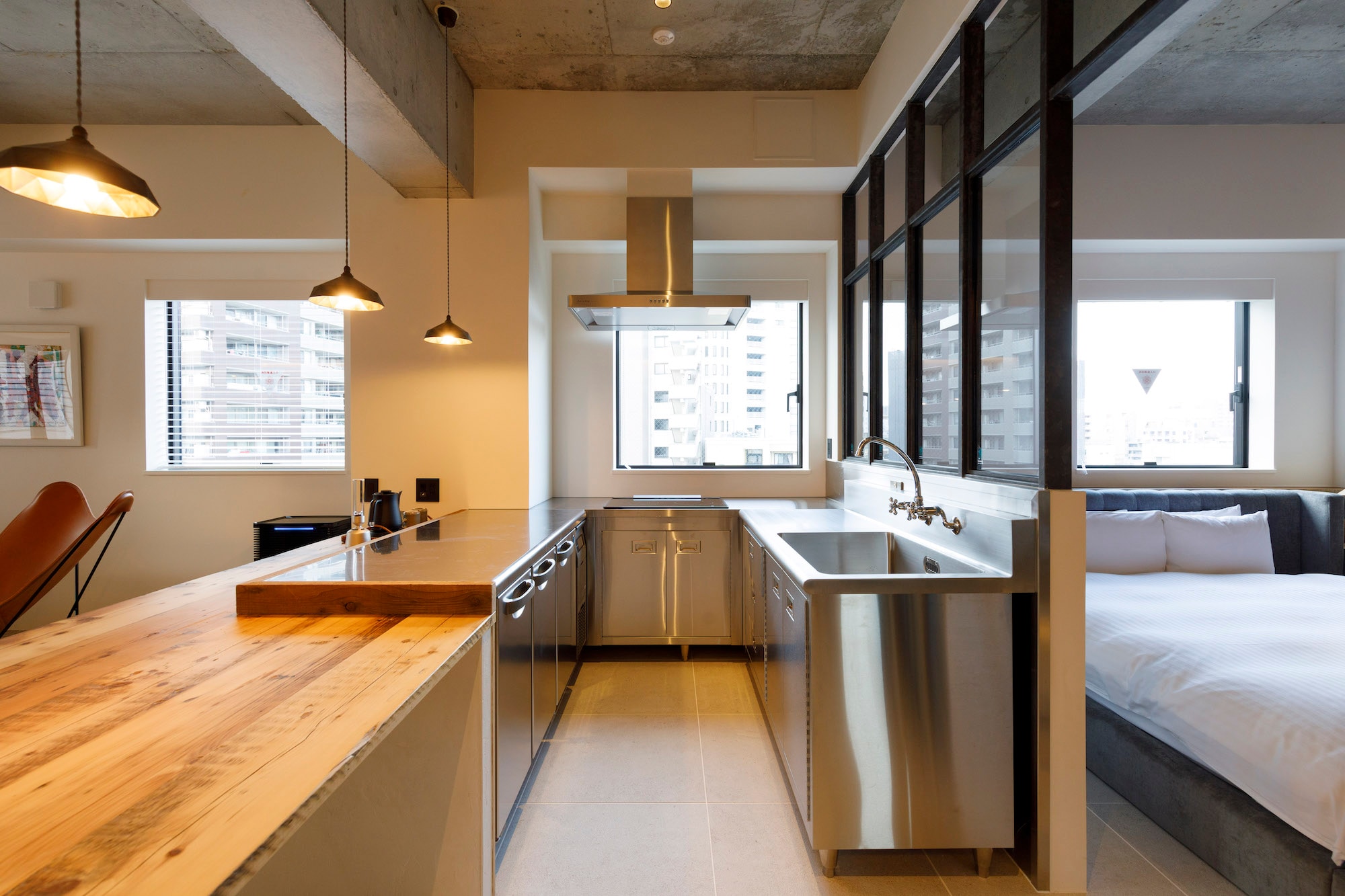 Mei PENTHOUSE Kitchen | Hotel Mei Fukuoka Tenjin