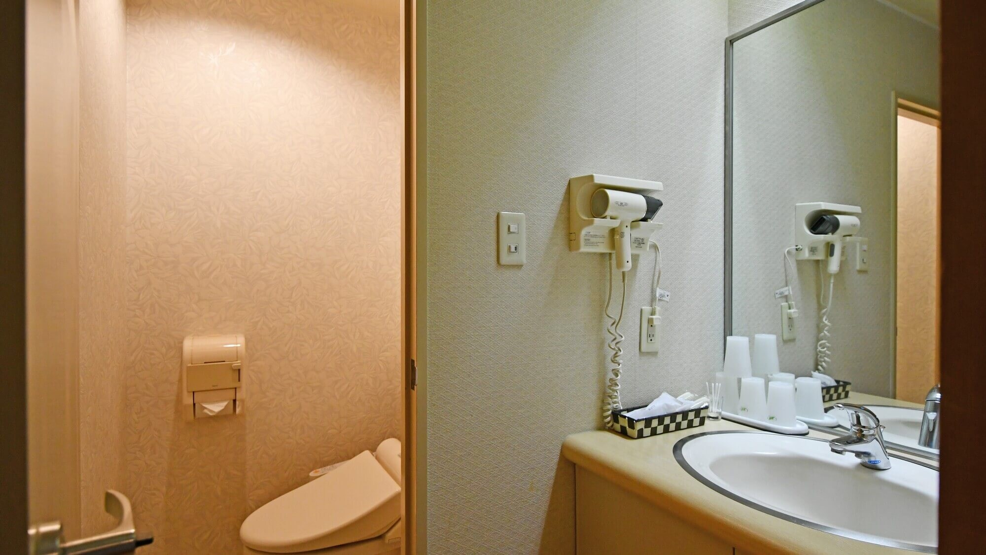 [Modern Japanese-style room] Equipped with a toilet and sink.
