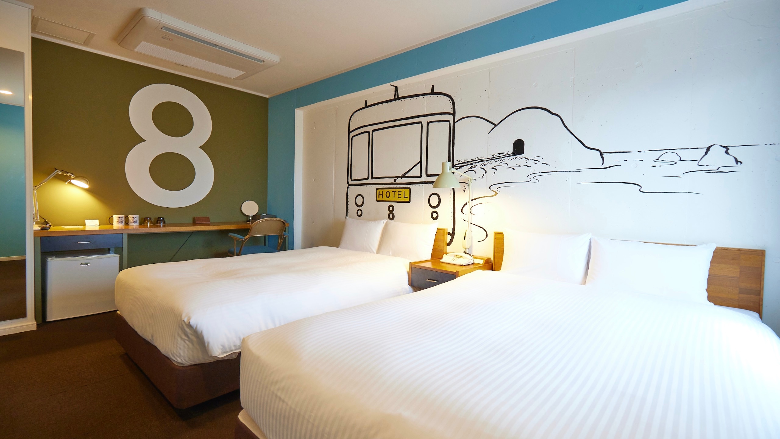 [Club Floor] Twin (non-smoking) 24.0㎡/bed size 120cm width x 1, 140cm width x 1