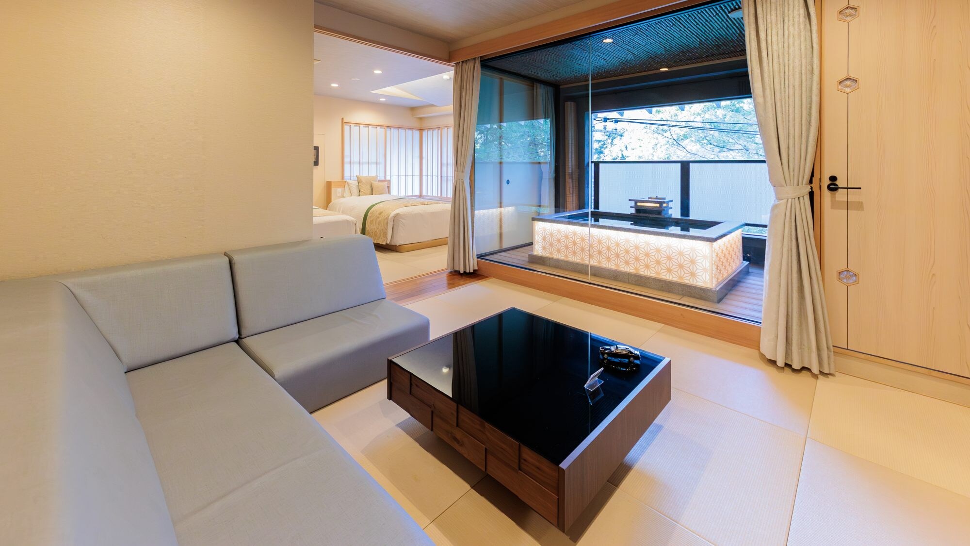 [Hana no Sho] Phòng đặc biệt có phòng tắm ngoài trời | 2 phòng ngủ | 51 m² (Đã được cải tạo vào tháng 7 năm 2024)