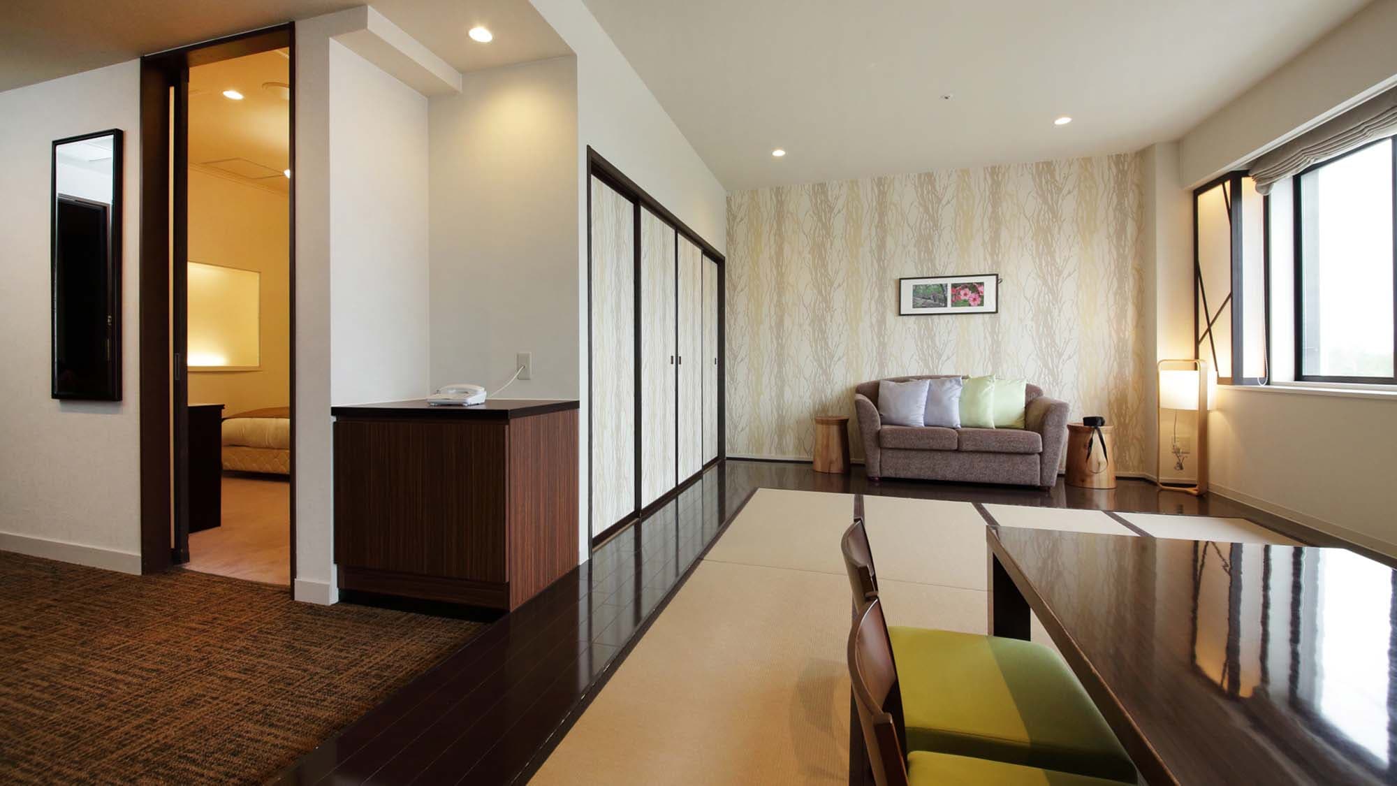 [Grande Twin Room] Even 5 people can spend a relaxing time. Recommended for group use.