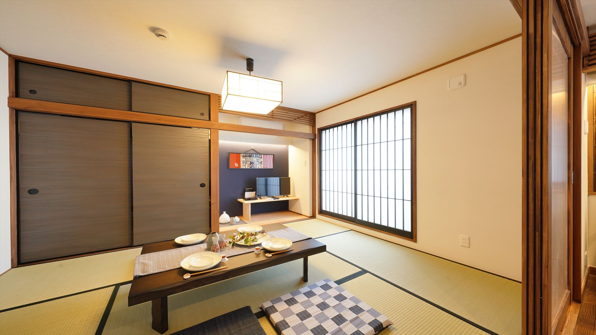 2BR (2DK/60 sqm/maximum 6 people): Western-style room + Japanese-style room