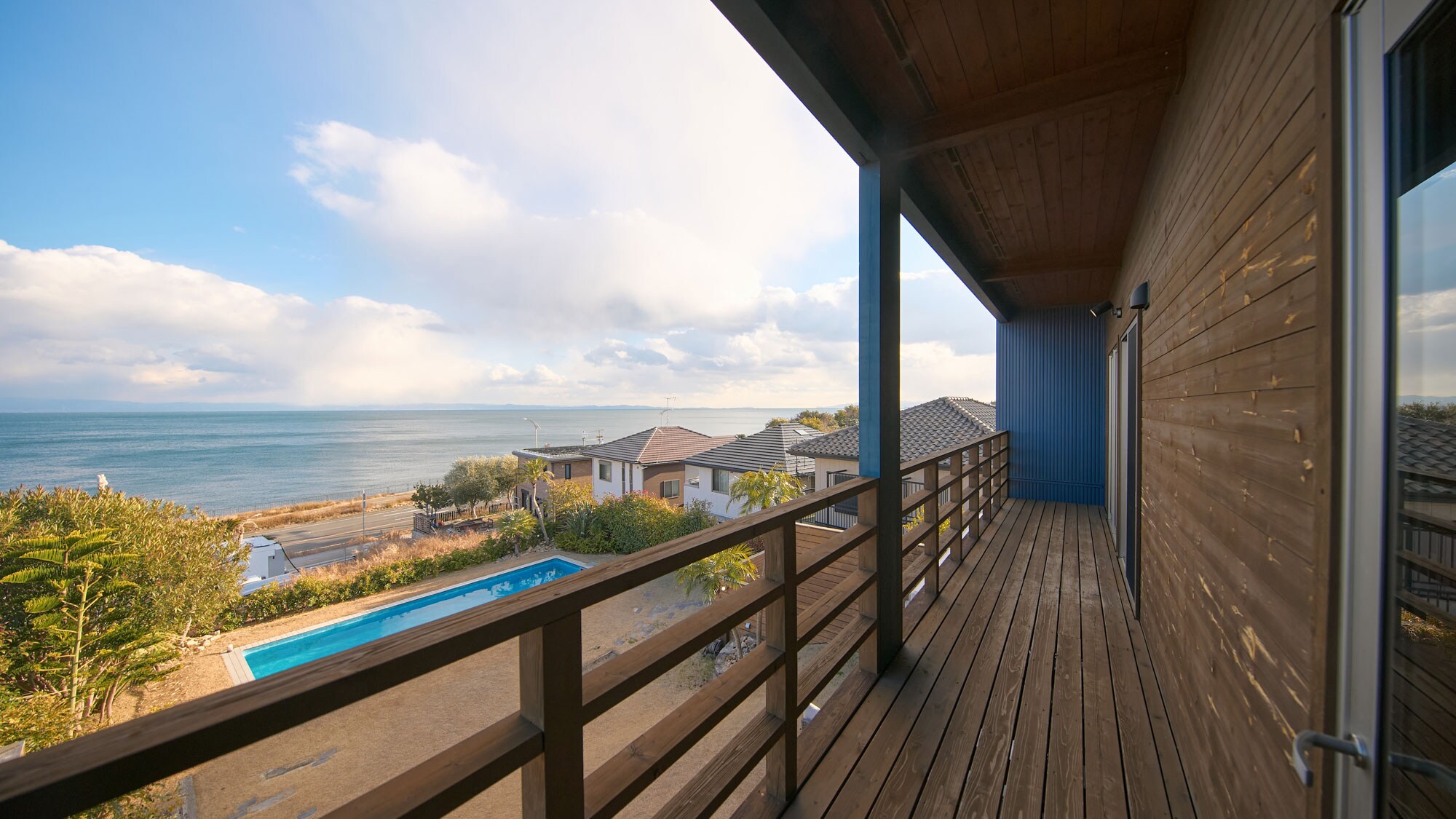 View from the second floor balcony
