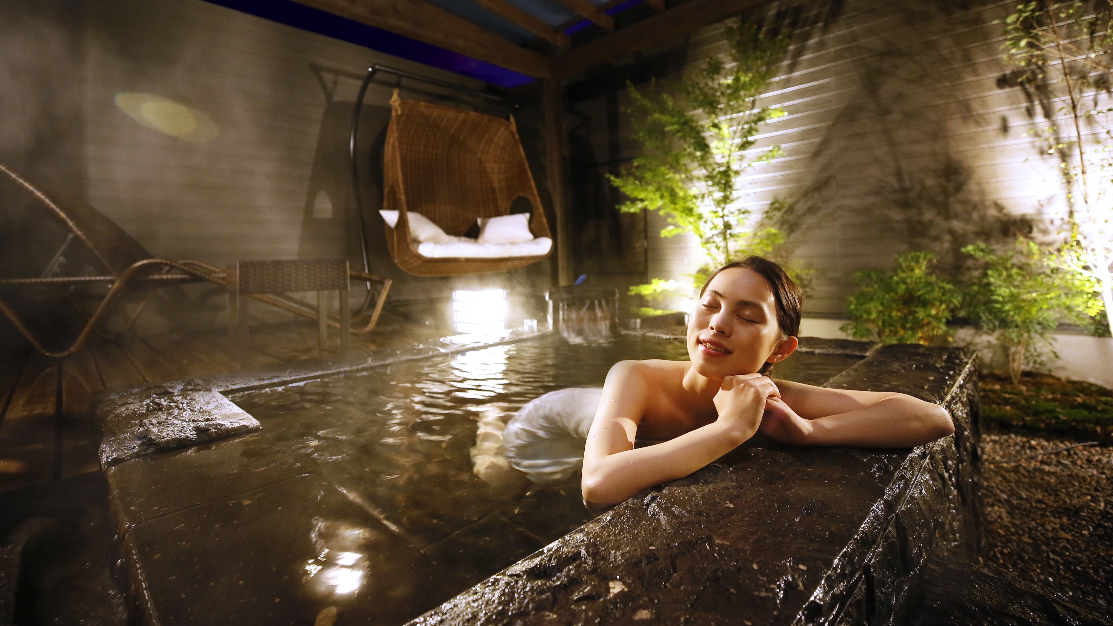 Standard guest room [Hiraya Yaipu] Example of an open-air bath