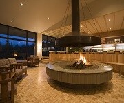 Fireplace for the upper right banner