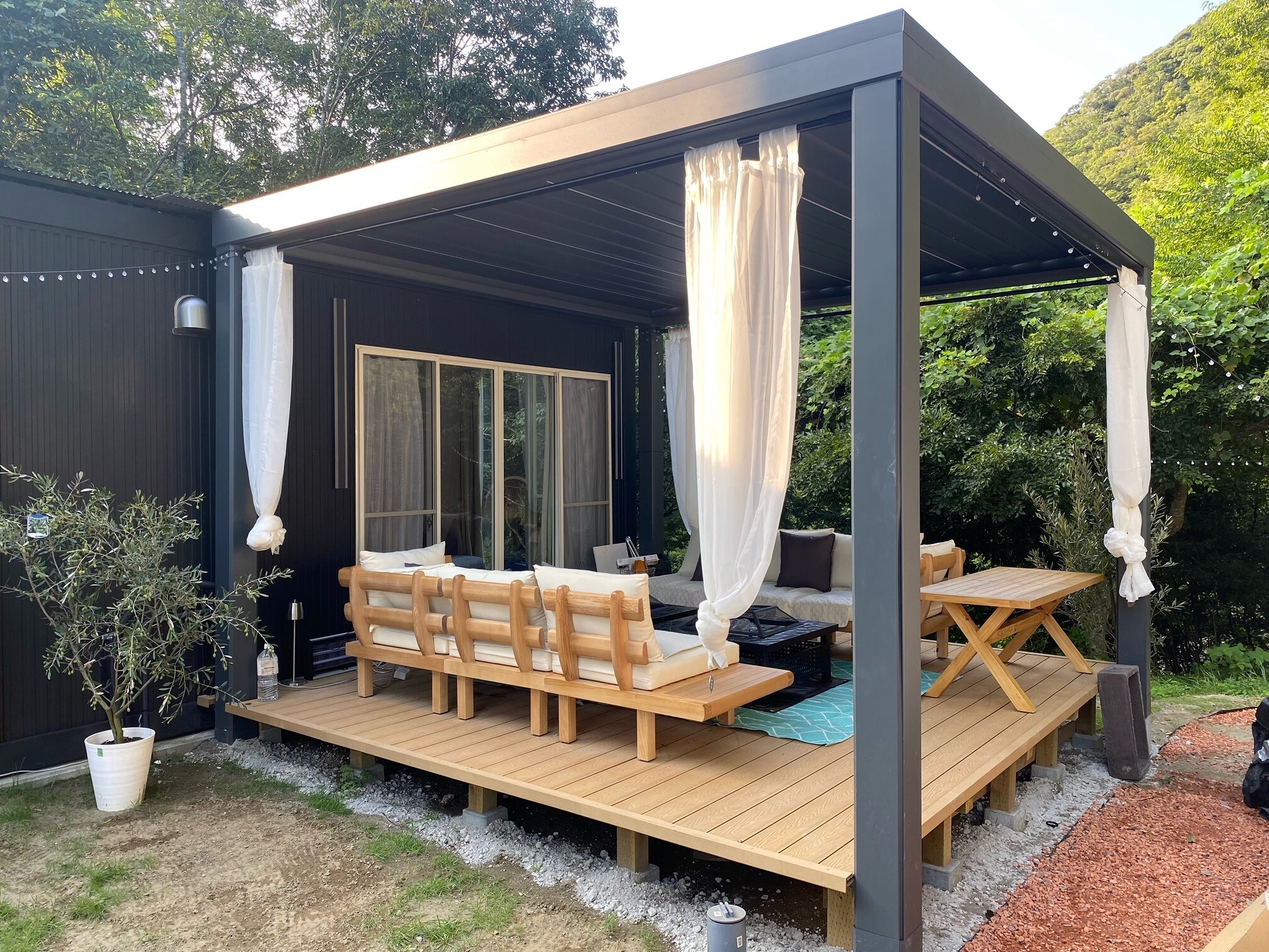 小屋露台
