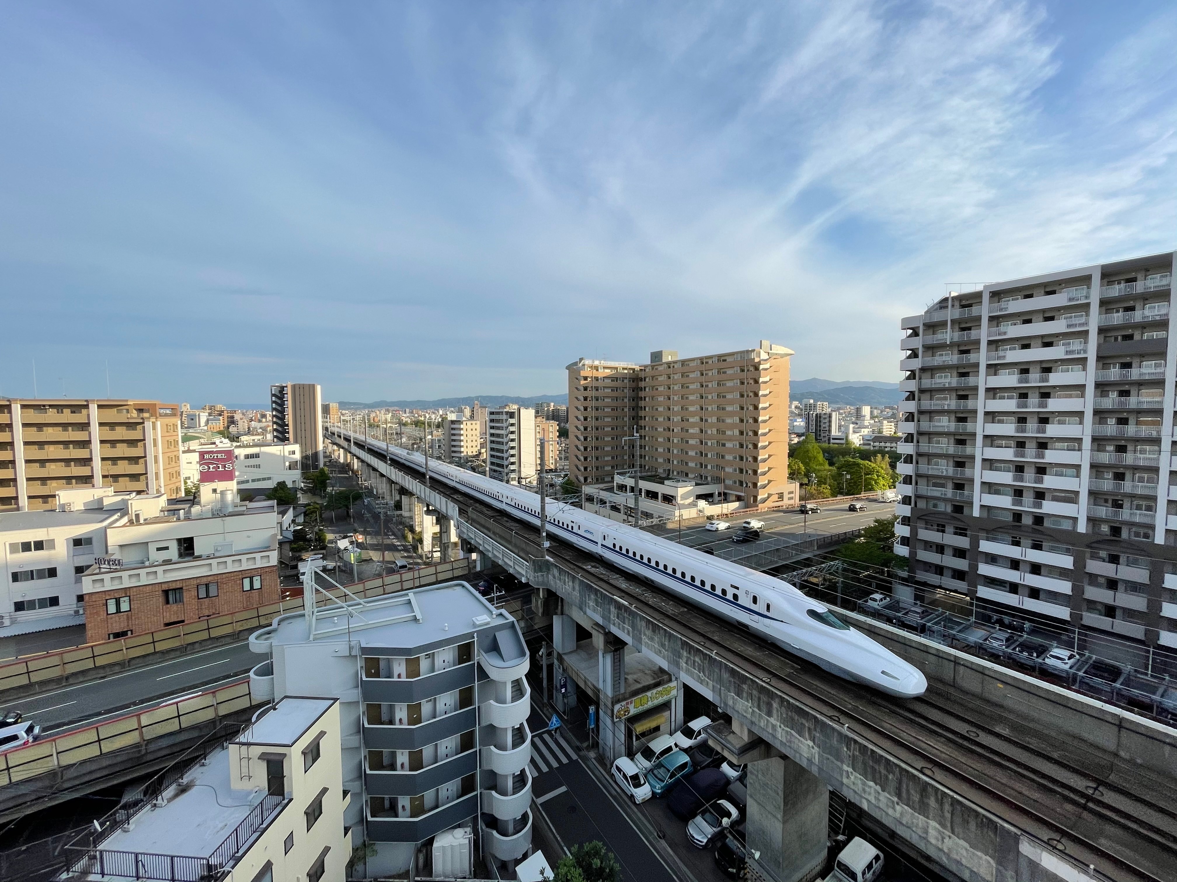 Shinkansen view from the room