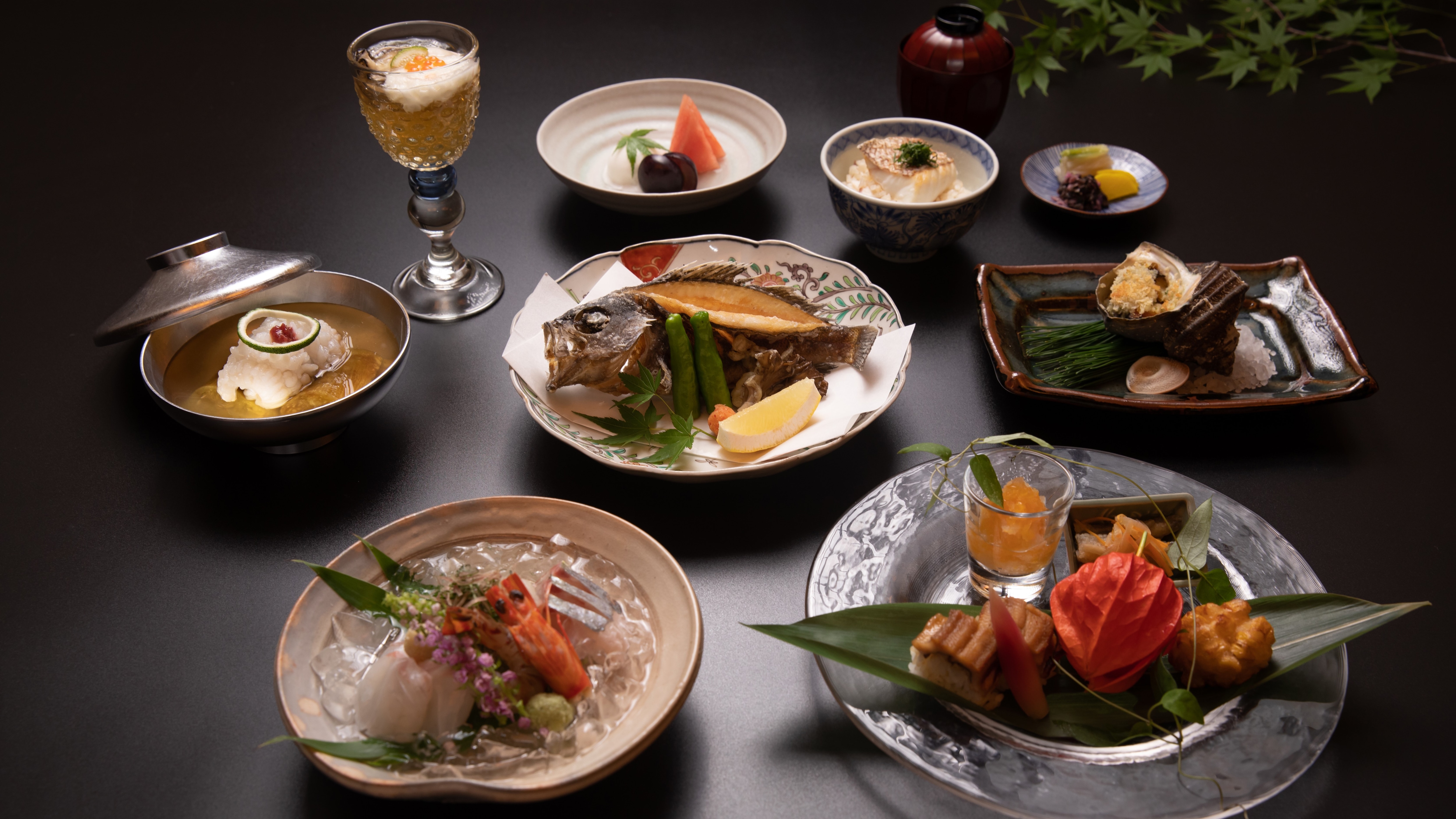 Setouchi Kaiseki ภาพไคเซกิฤดูใบไม้ผลิ/ฤดูร้อน