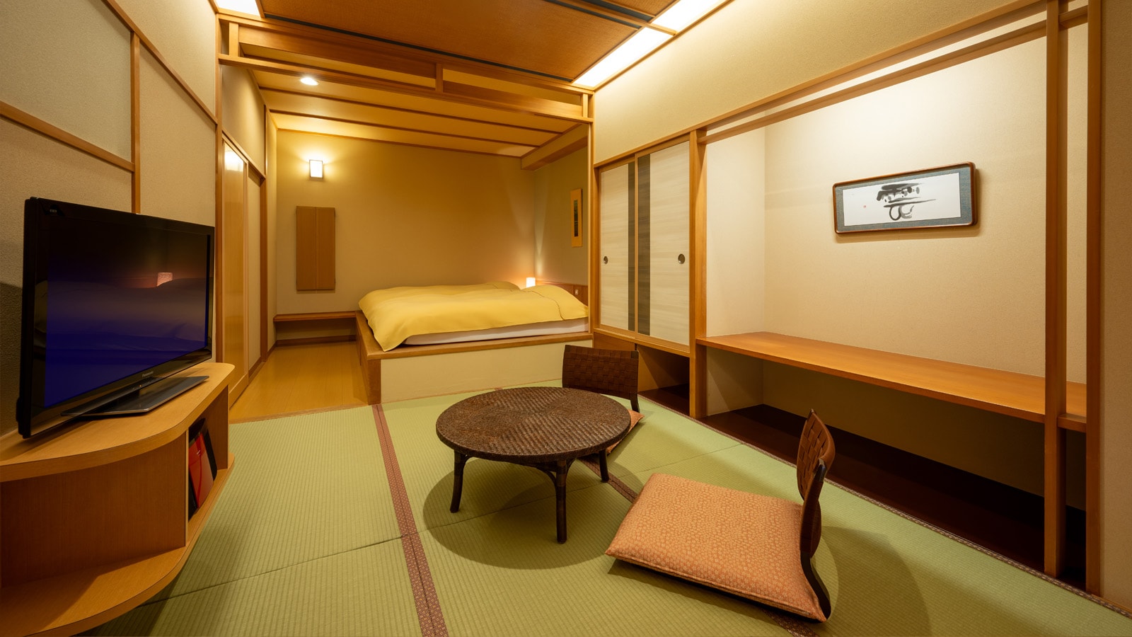 2楼、3楼：日式现代标准客房。