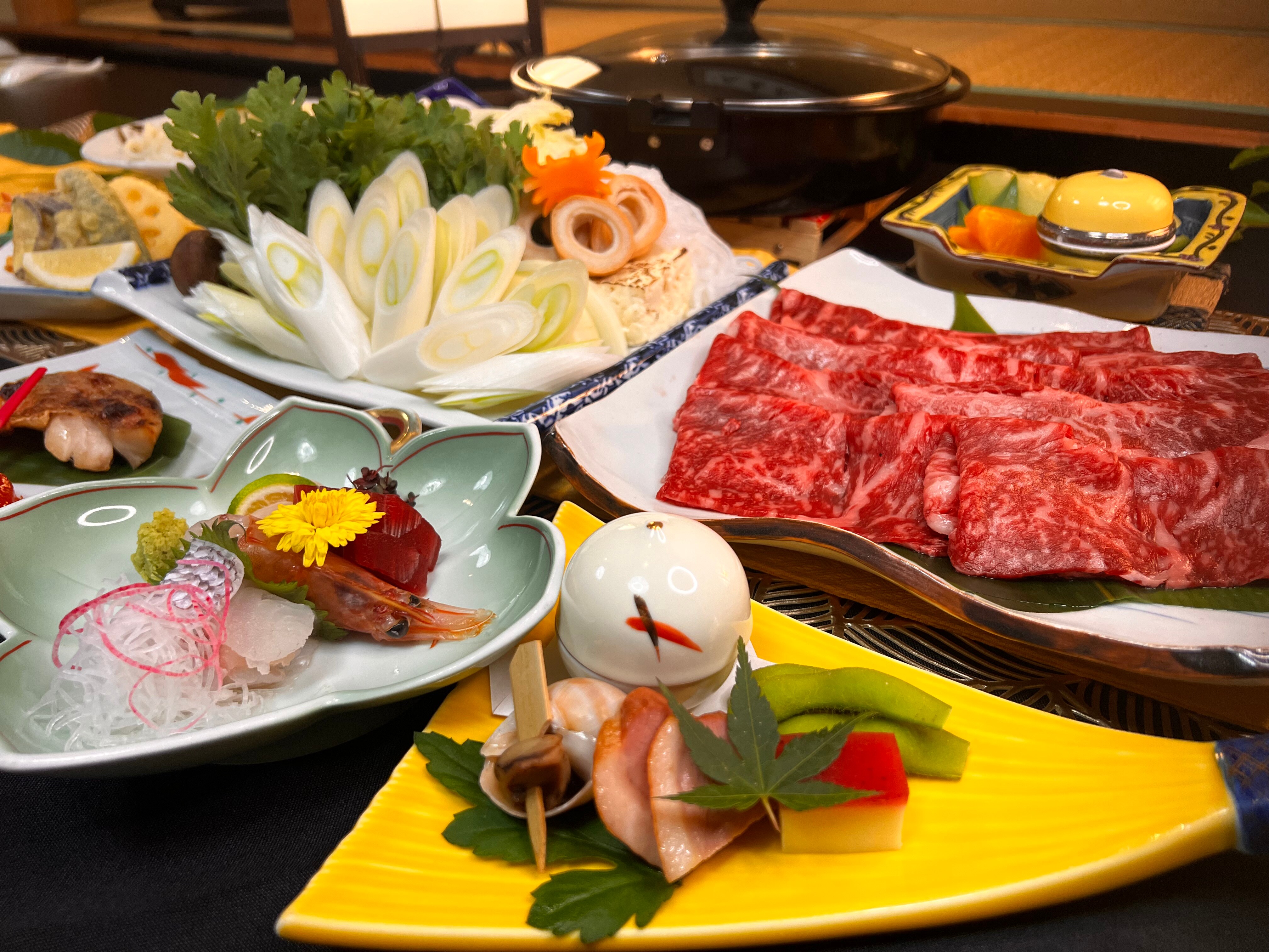 Japanese Black Beef Sukiyaki Course