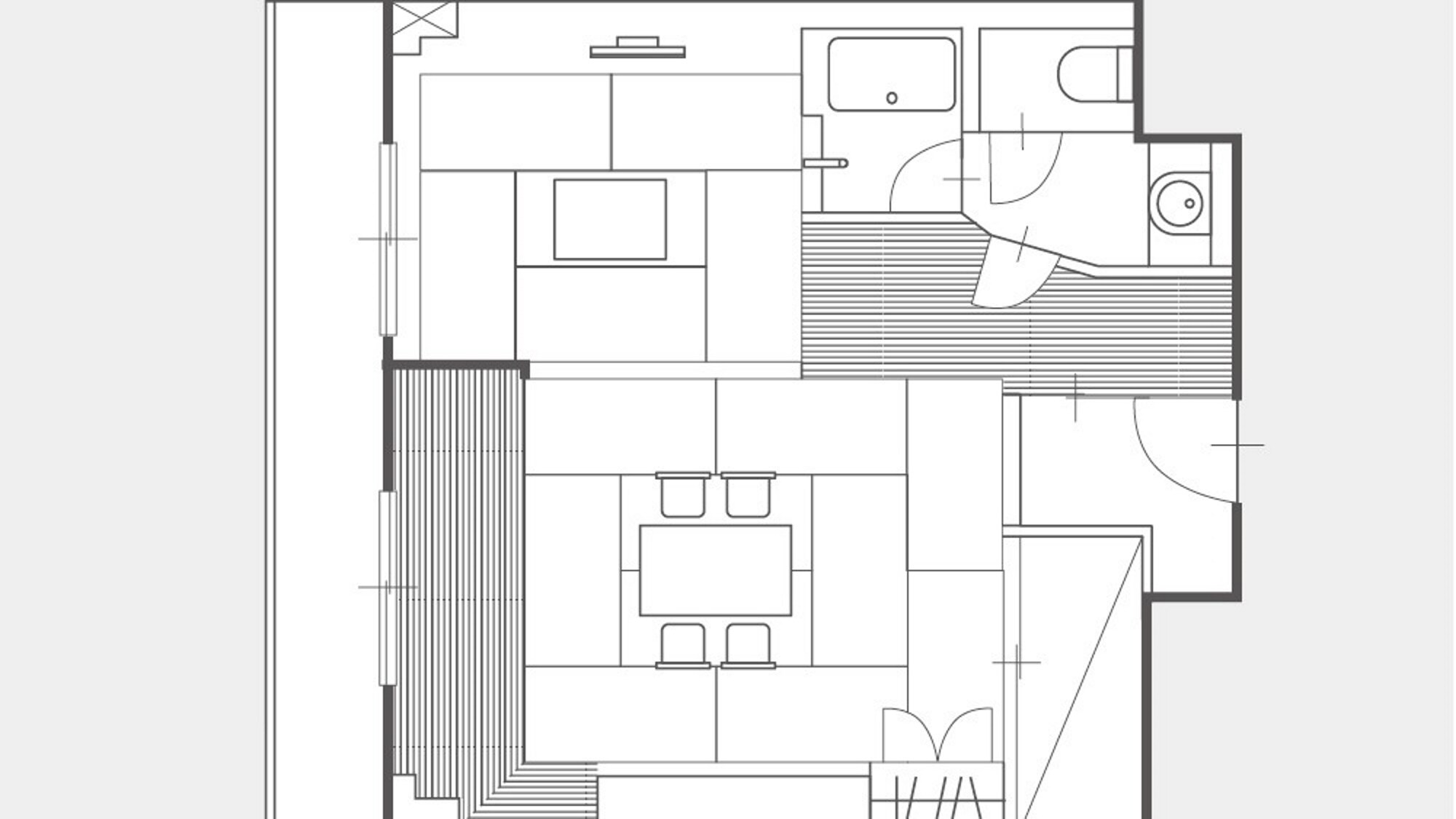 Japanese-style room (drawing illustration)