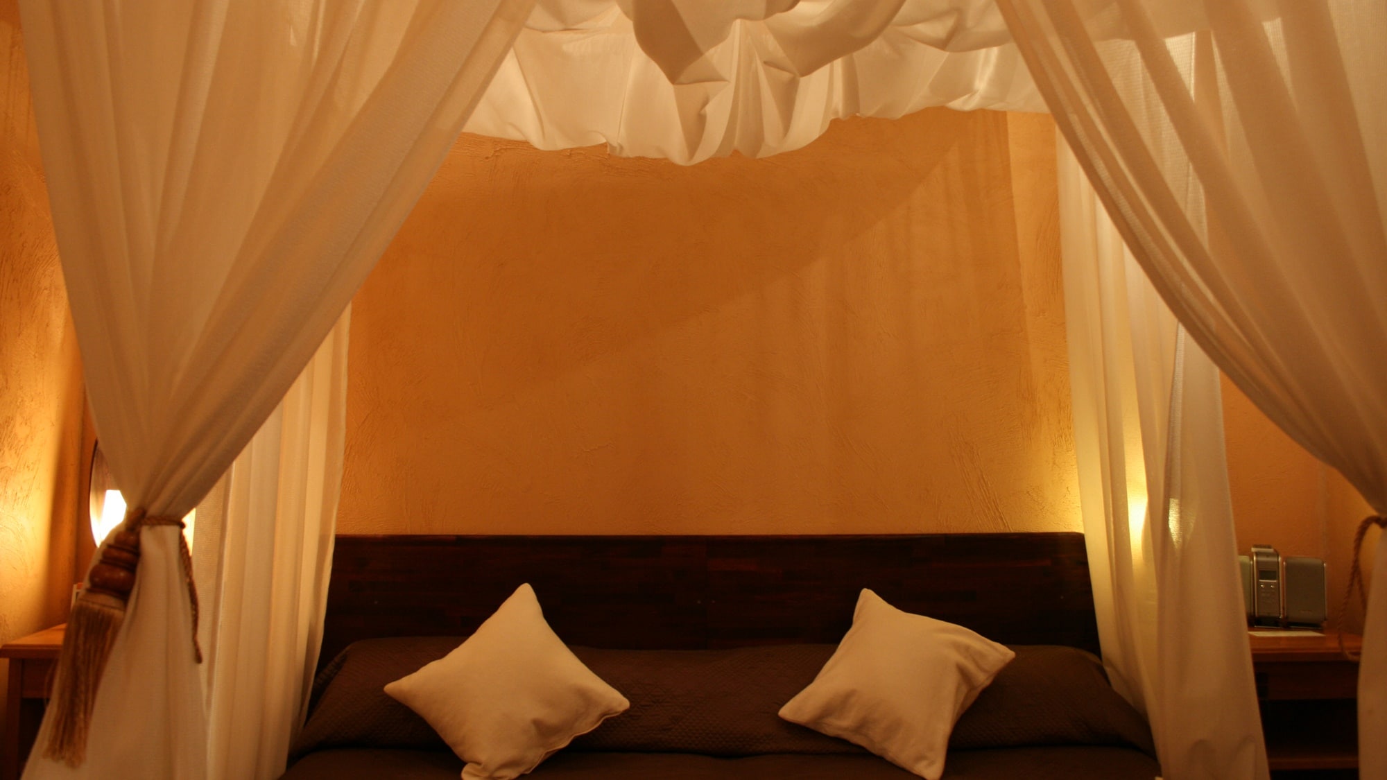 *[พร้อมอ่างจากุซซี่จากระเบียง] ห้องเตียงคู่แบบมีมุ้งกันยุง บรรยากาศดี★