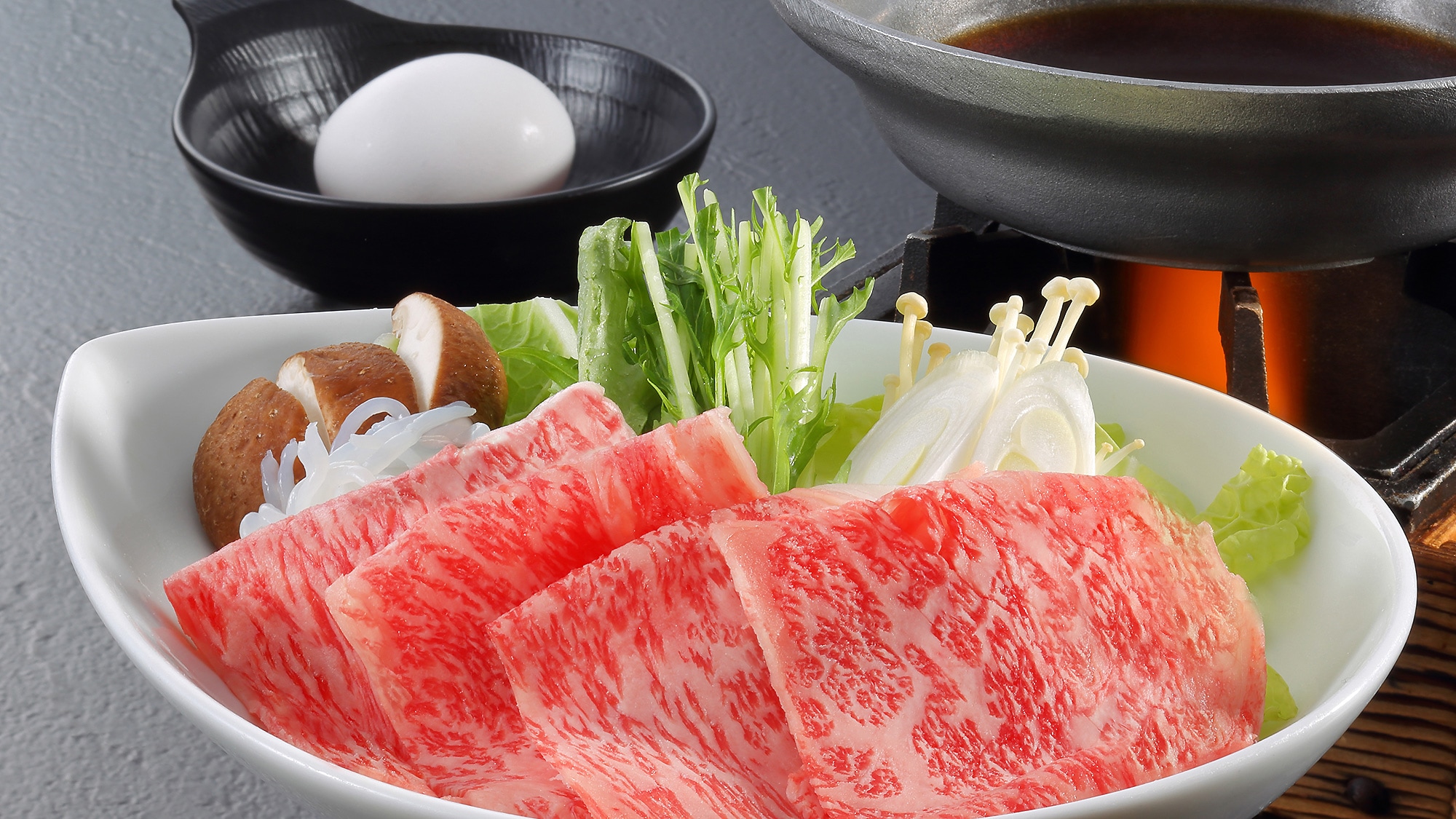 [Supper] Yamagata beef sukiyaki set