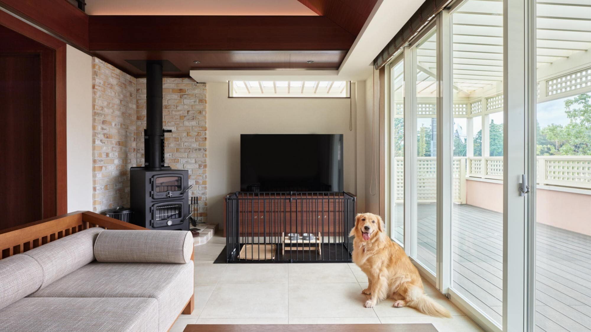[Dog-Friendly Superior Suite 109 square meters] A room where even large dogs can relax.