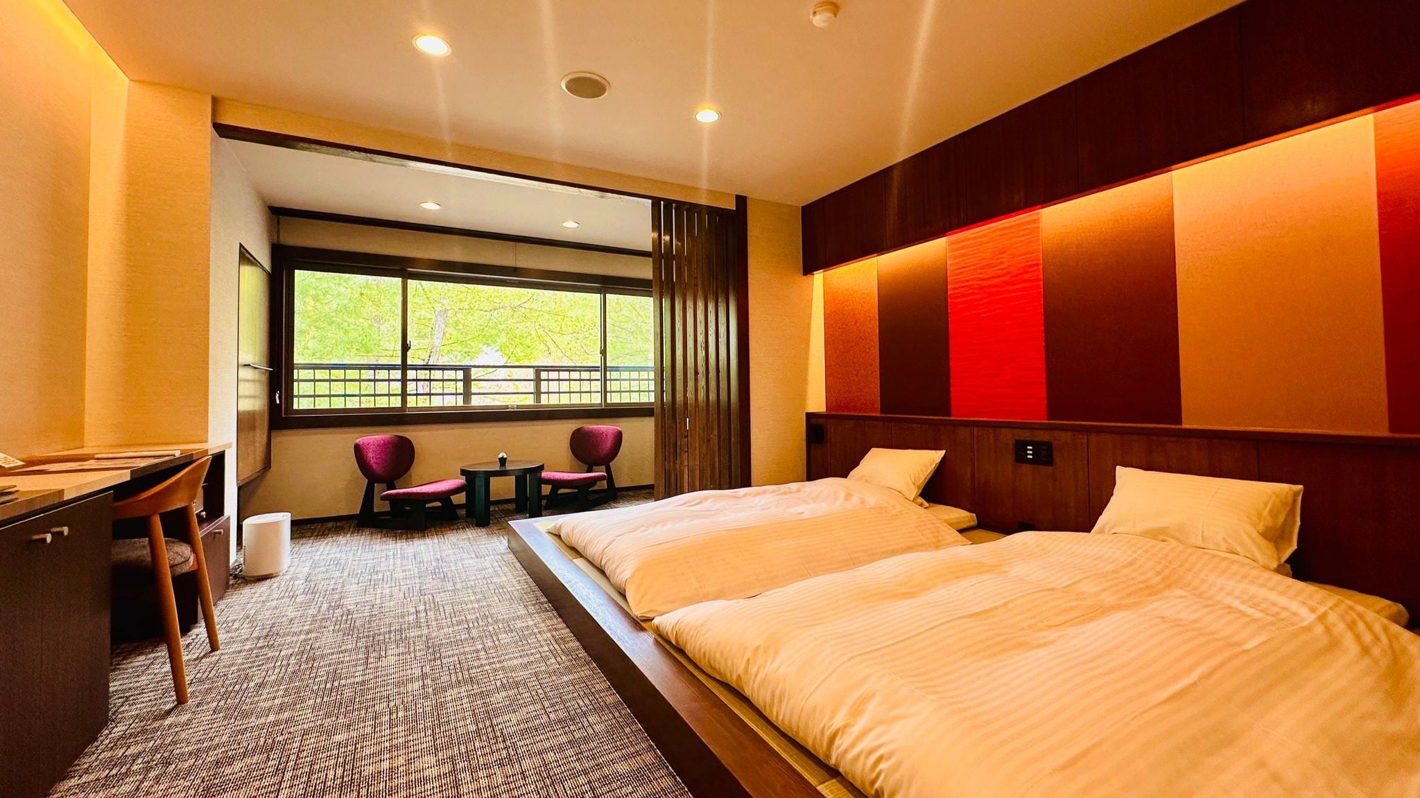 Renovated in April 2024! The Japanese-style room "Sakura" will now have a more comfortable bed type.
