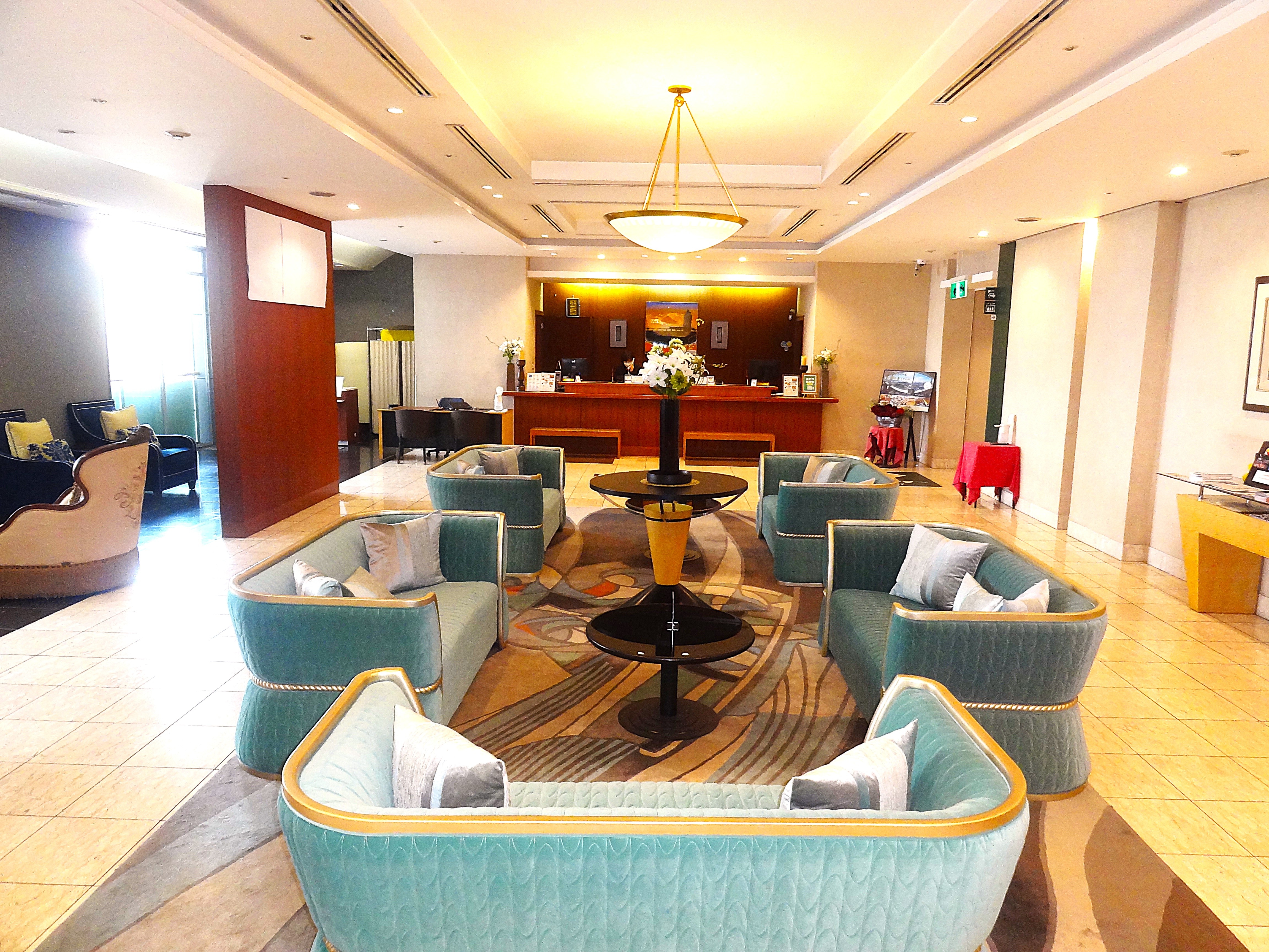 Hotel front lobby