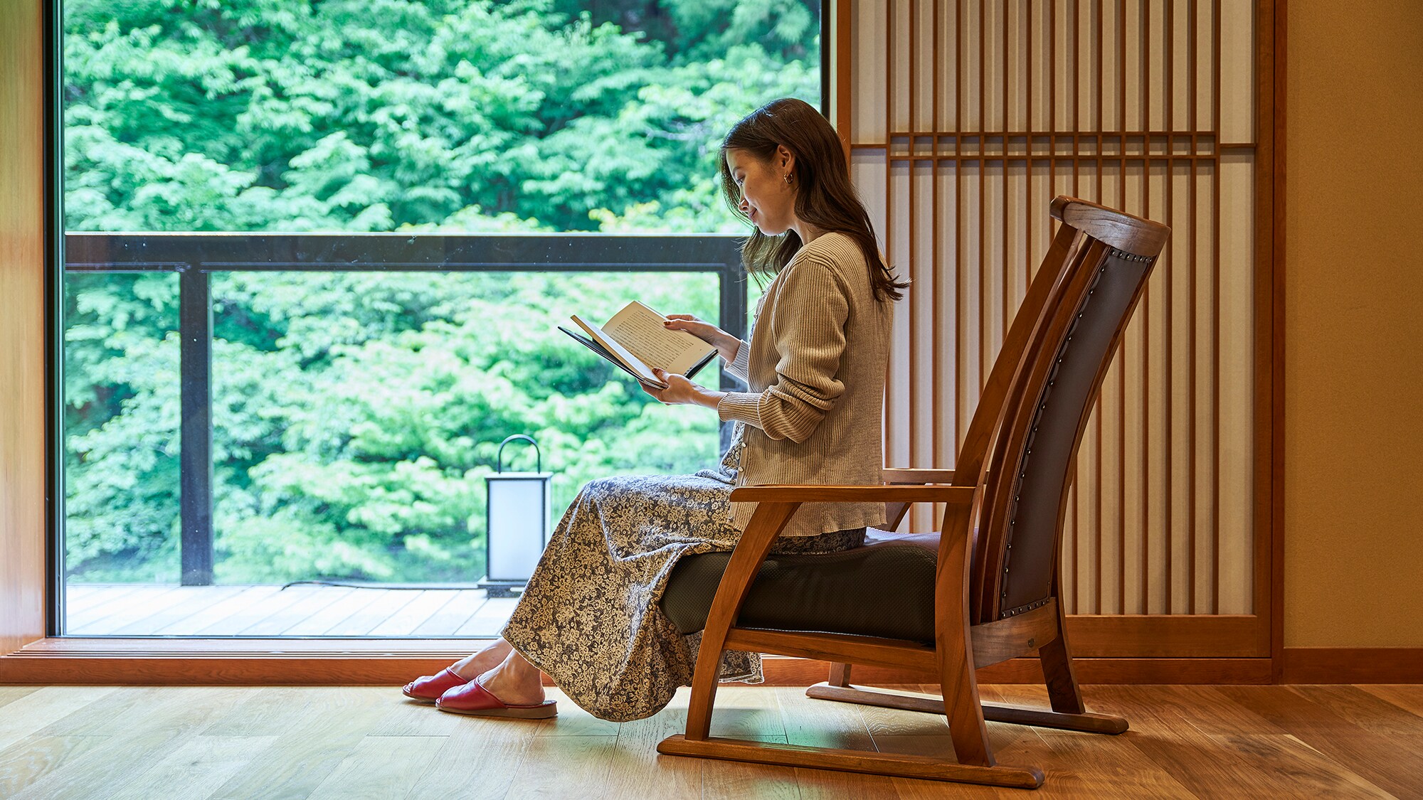 You can relax in comfort outside of your room.