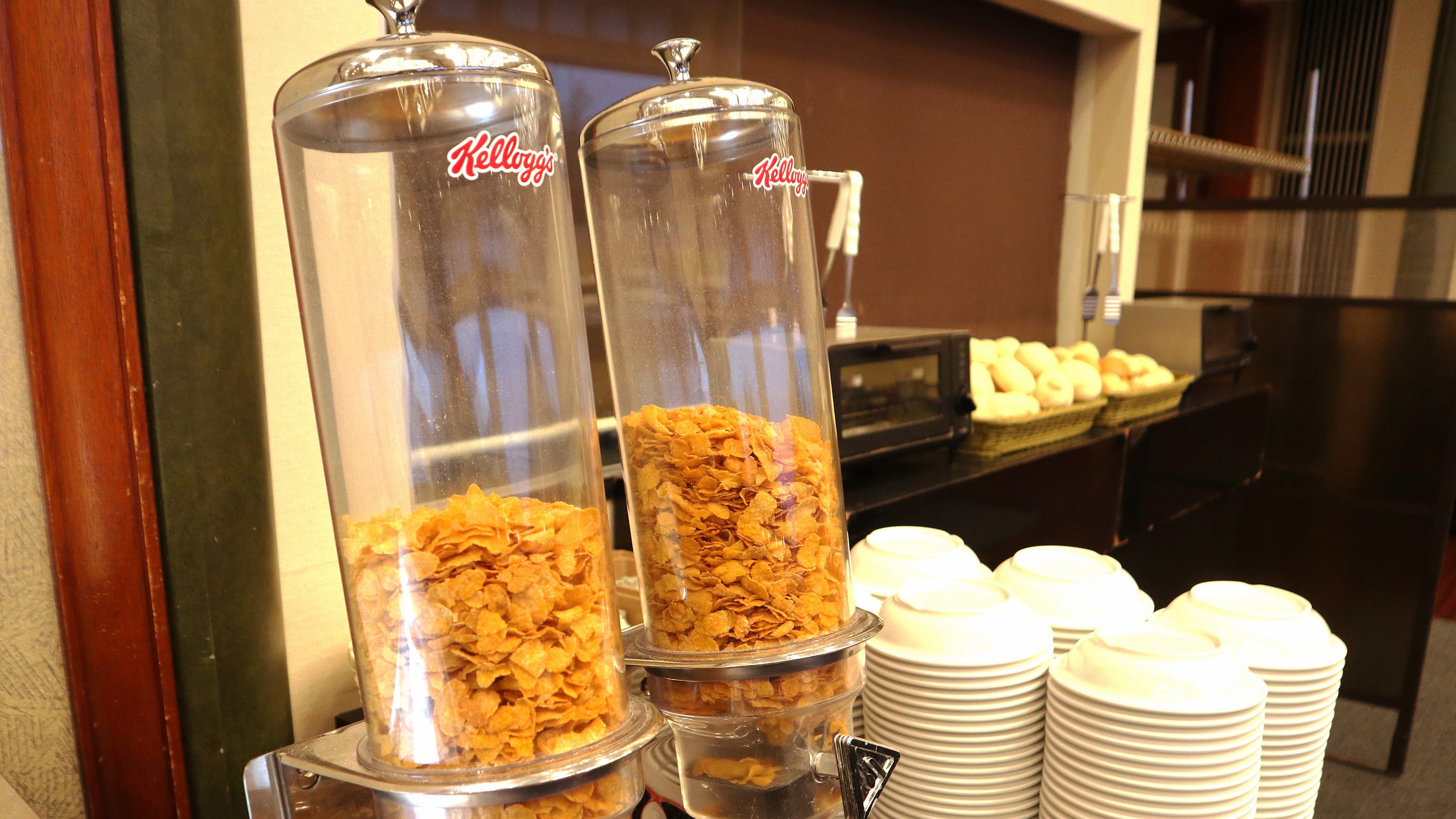 An example of a breakfast buffet
