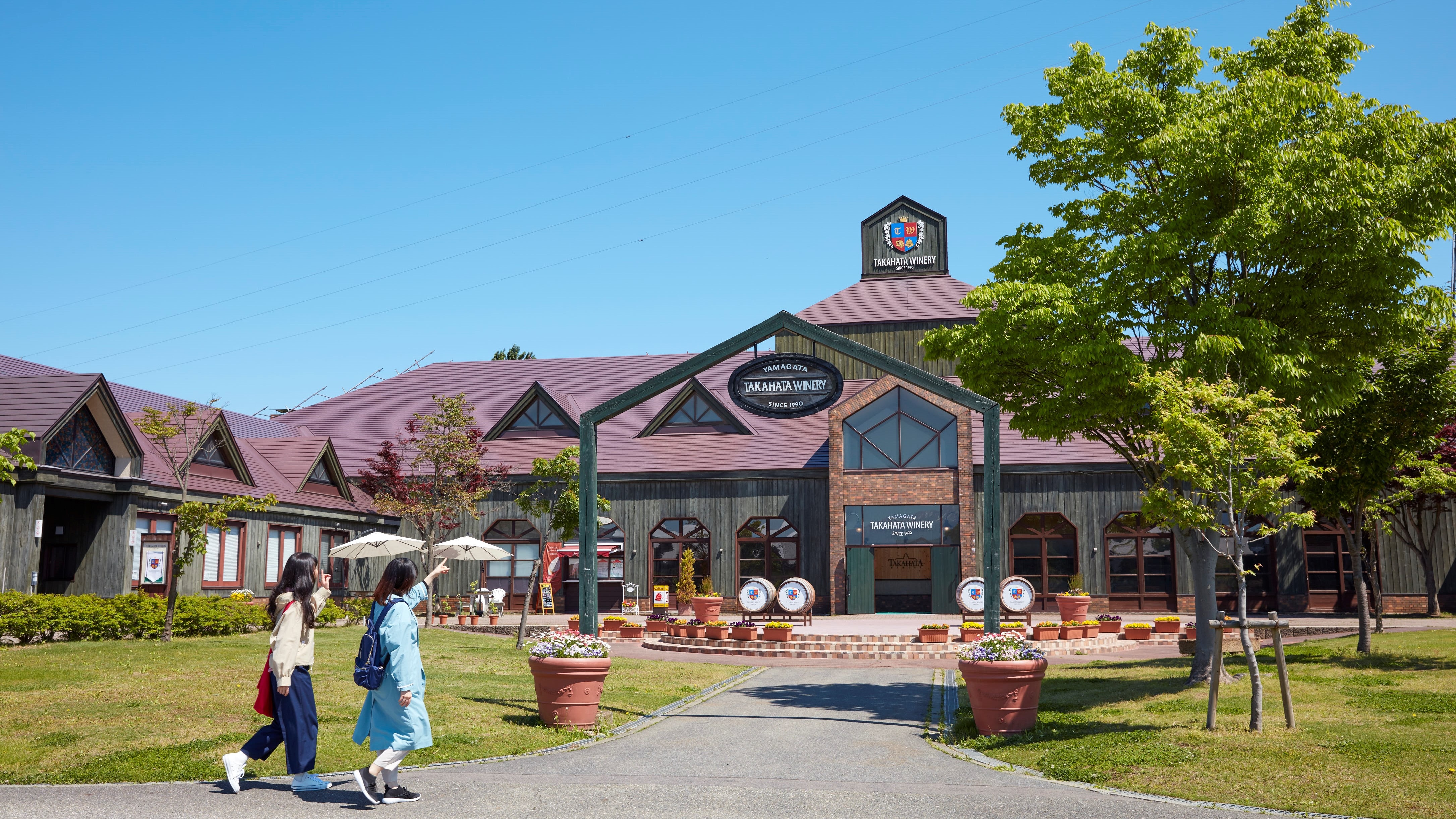 10 menit berjalan kaki ke Takahata Winery: Dari anak-anak hingga orang dewasa, kami menikmatinya dalam suasana yang nyaman.