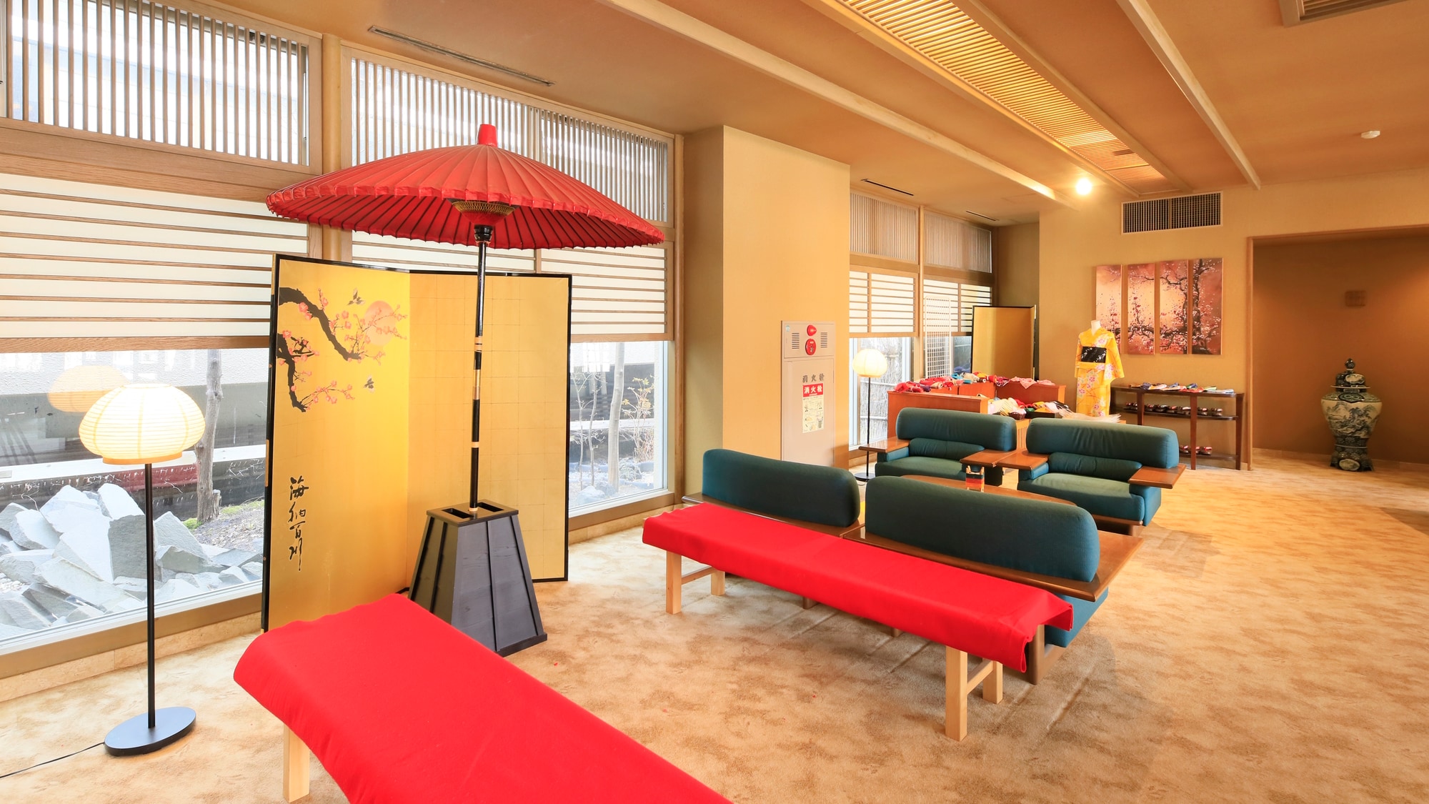 [Lobby] Welcome sweets under the umbrella (example)