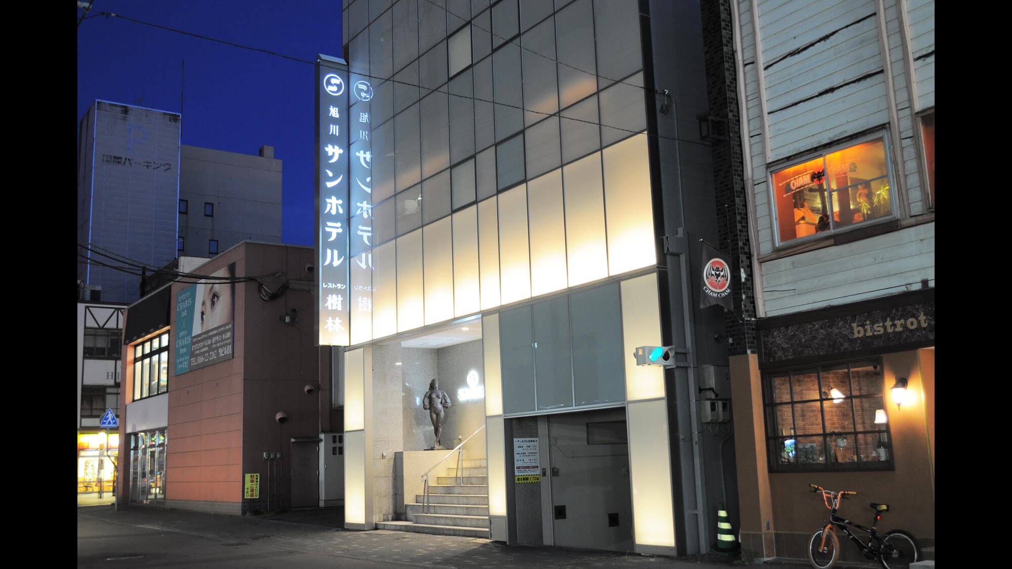 [Hotel appearance] The hotel is the closest to the downtown area.