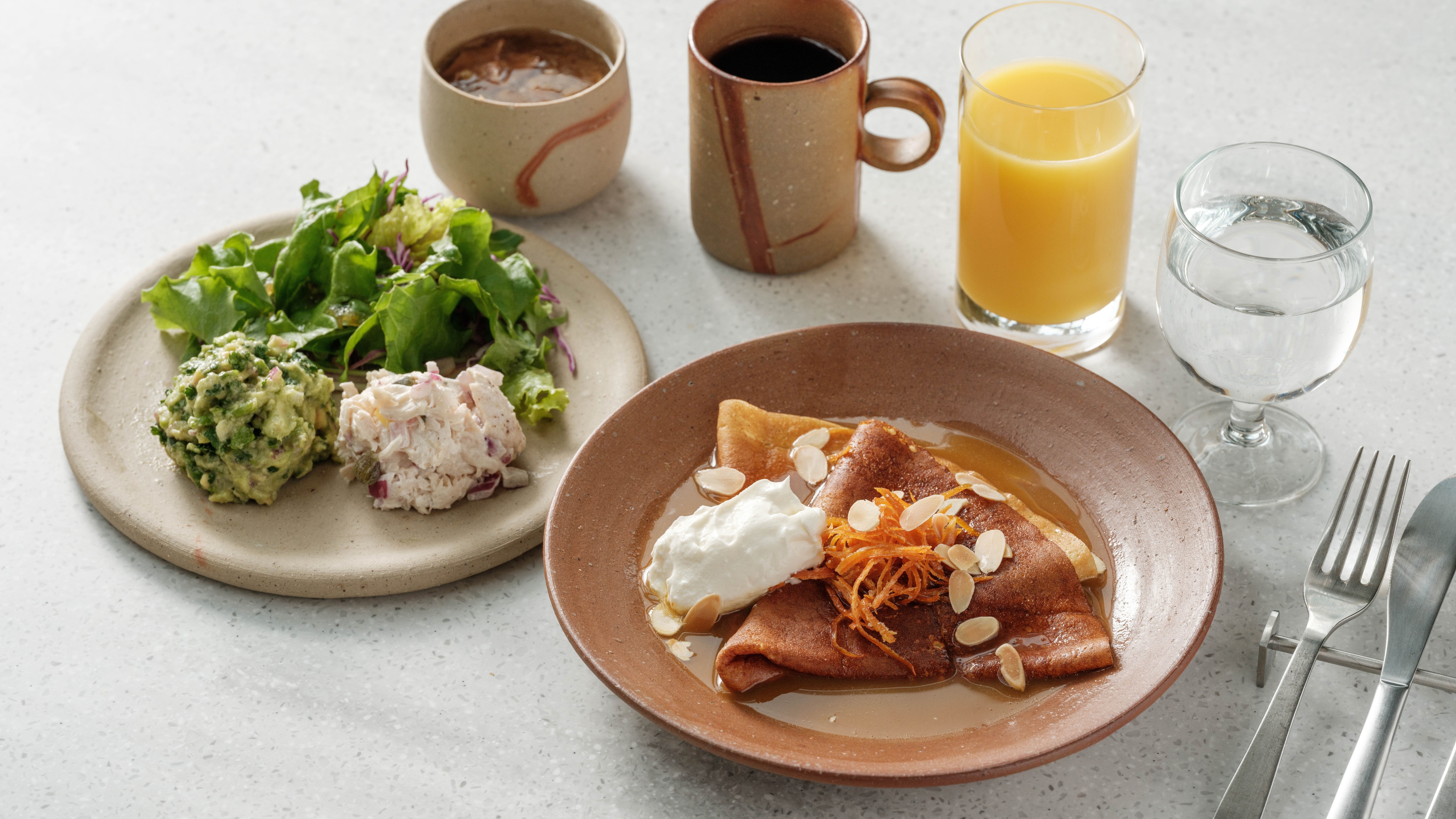 BREAKFAST | Dessert crepes with orange and Setouchi lemon sauce