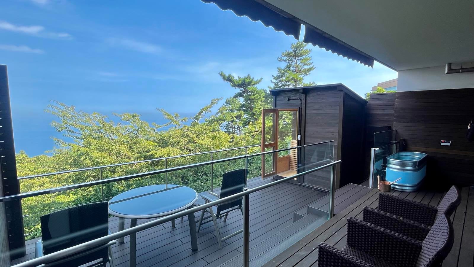 從私人桑拿室看到的景色