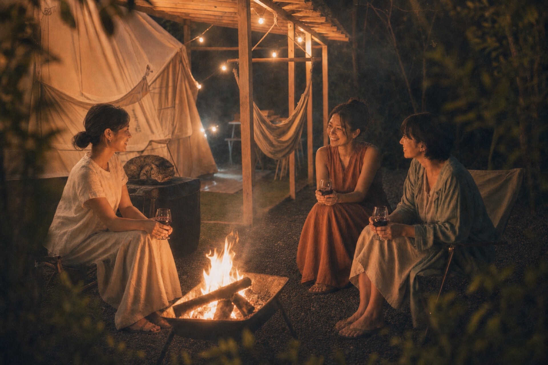 成人乡村聚会 | 猫与篝火