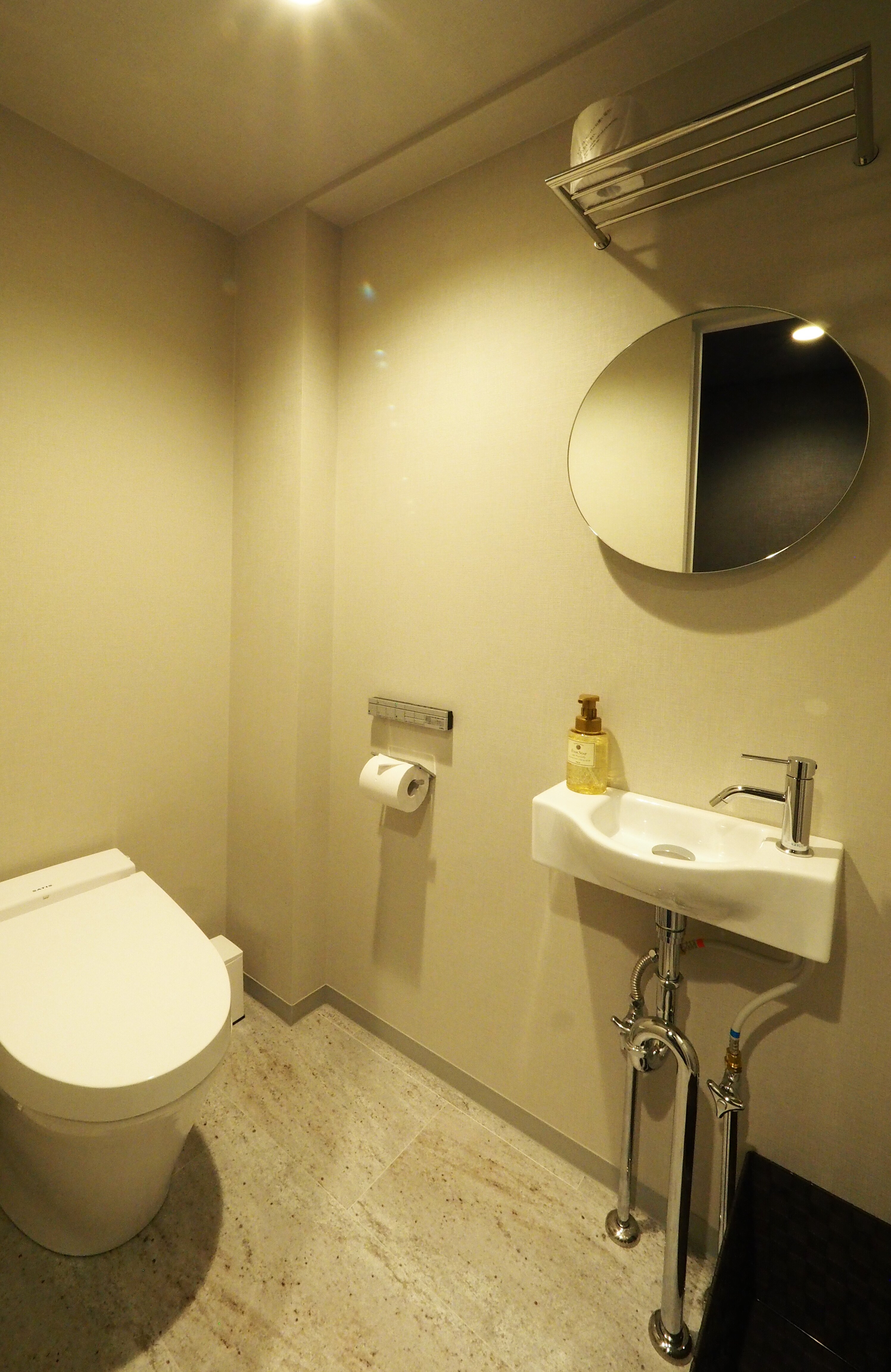 Standard room: toilet, washbasin and shower room
