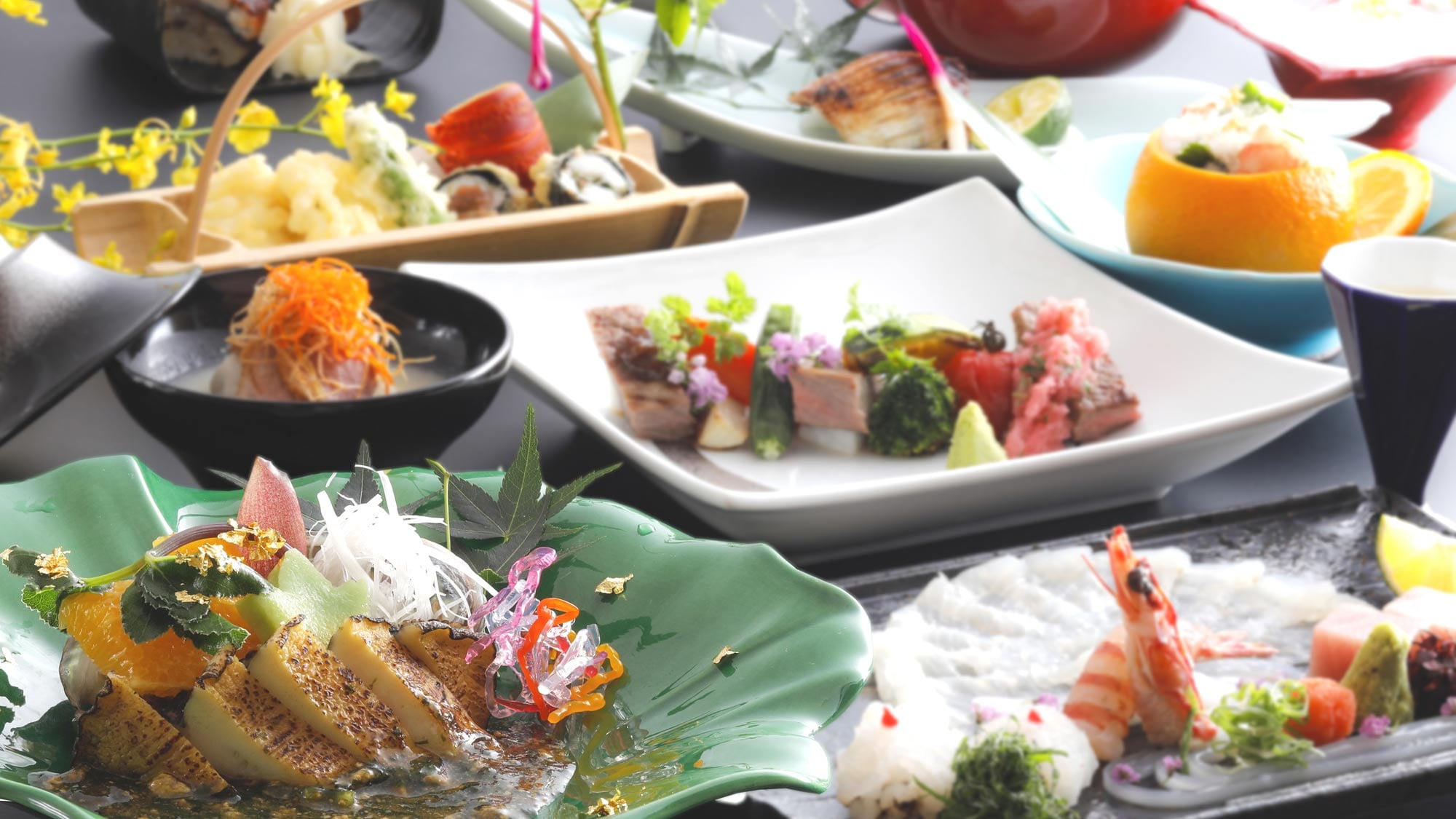 ~Special Kaiseki course using carefully selected high-quality ingredients from Sanin~