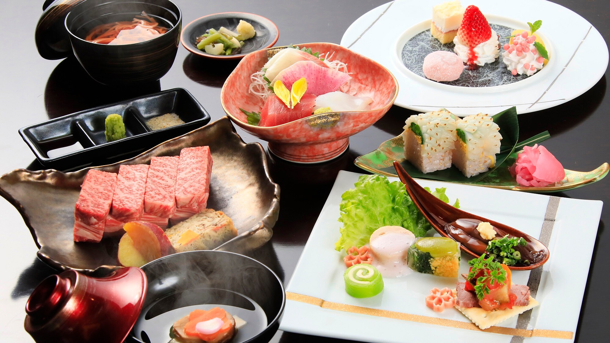 [Light Kaiseki / Kaze] A carefully crafted creative Japanese-Western style kaiseki meal