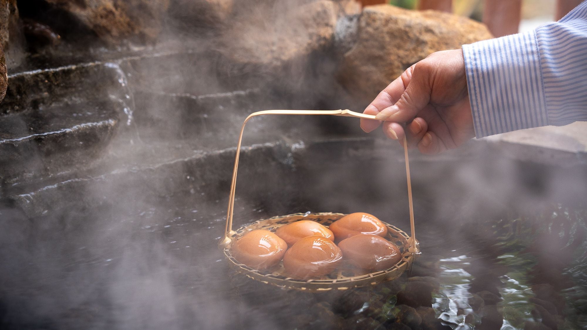 Self-made hot spring eggs