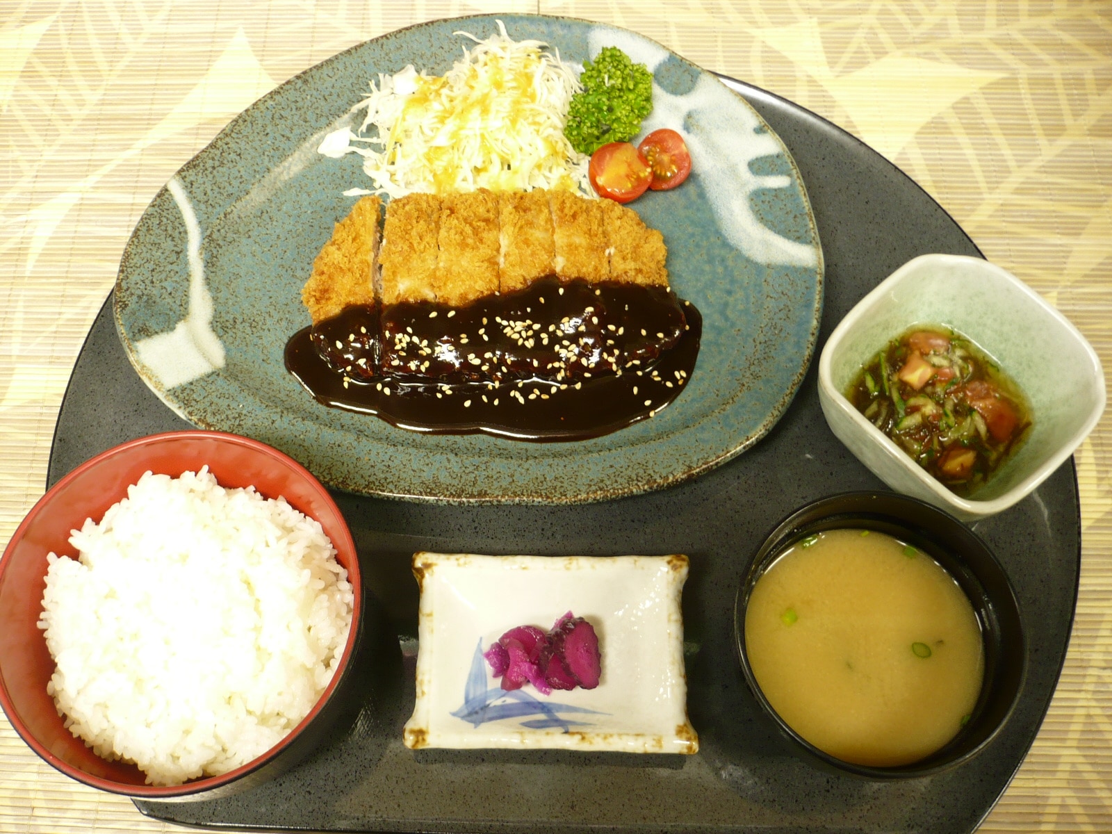 Miso cutlet set meal
