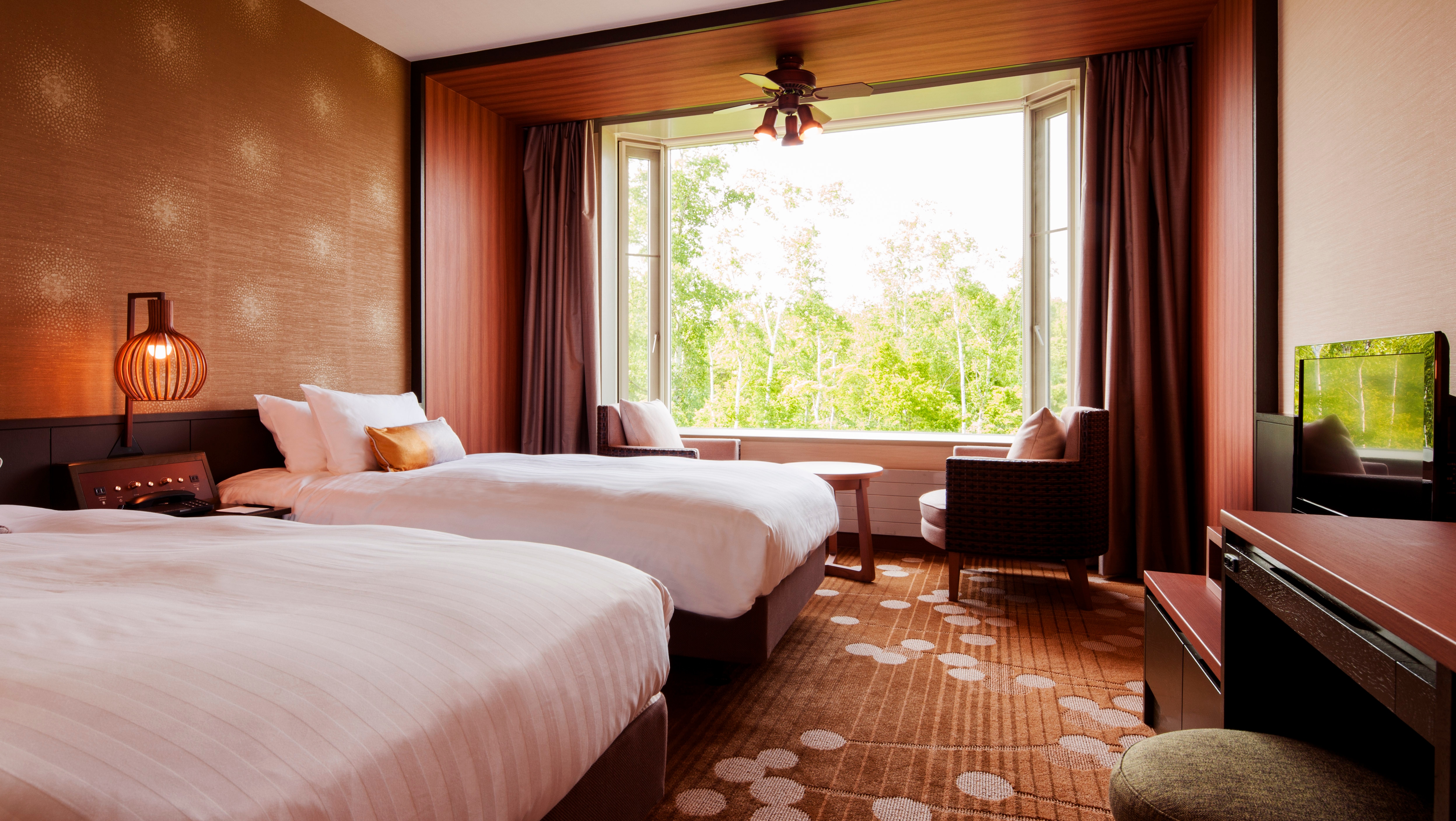 [Moderate Twin] 24.6㎡ non-smoking room East Wing: 1st to 3rd floors / West Wing: 3rd floor Smoking room West Wing: 1st to 2nd floors