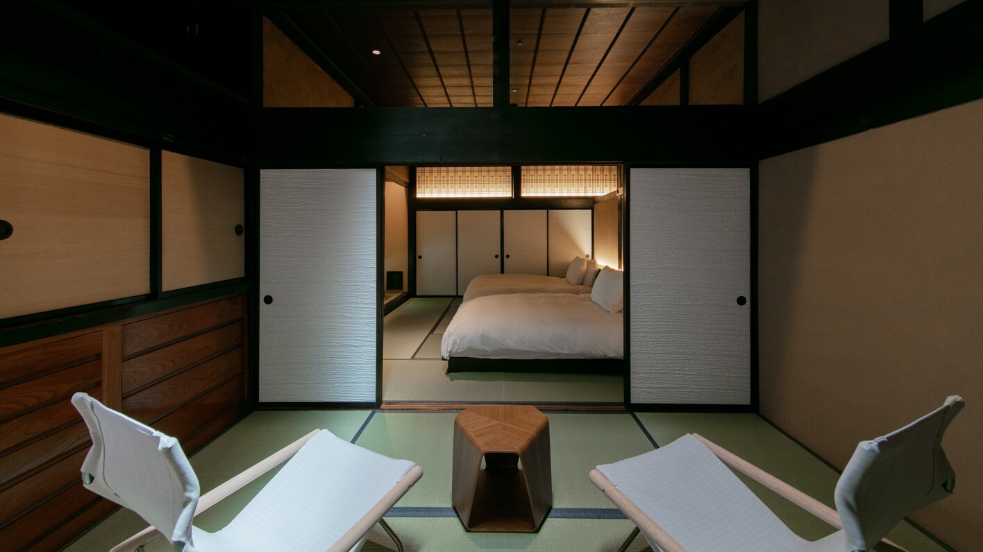 [Toshiyoshiya] Hyakuichi / Sequel connected by "fusuma" that feels like a machiya / Guest room with semi-open-air bath
