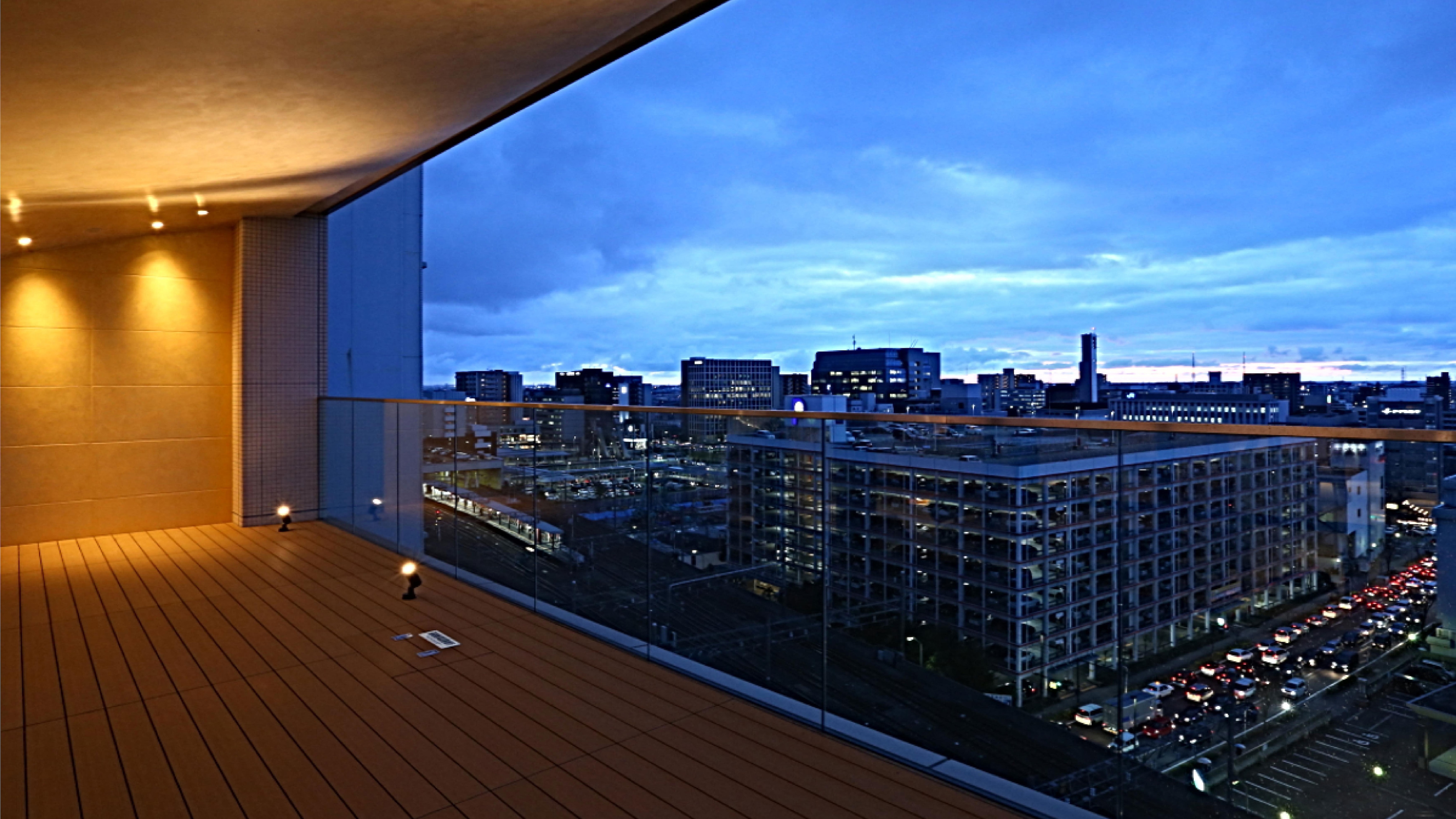 View from the terrace on the 13th floor