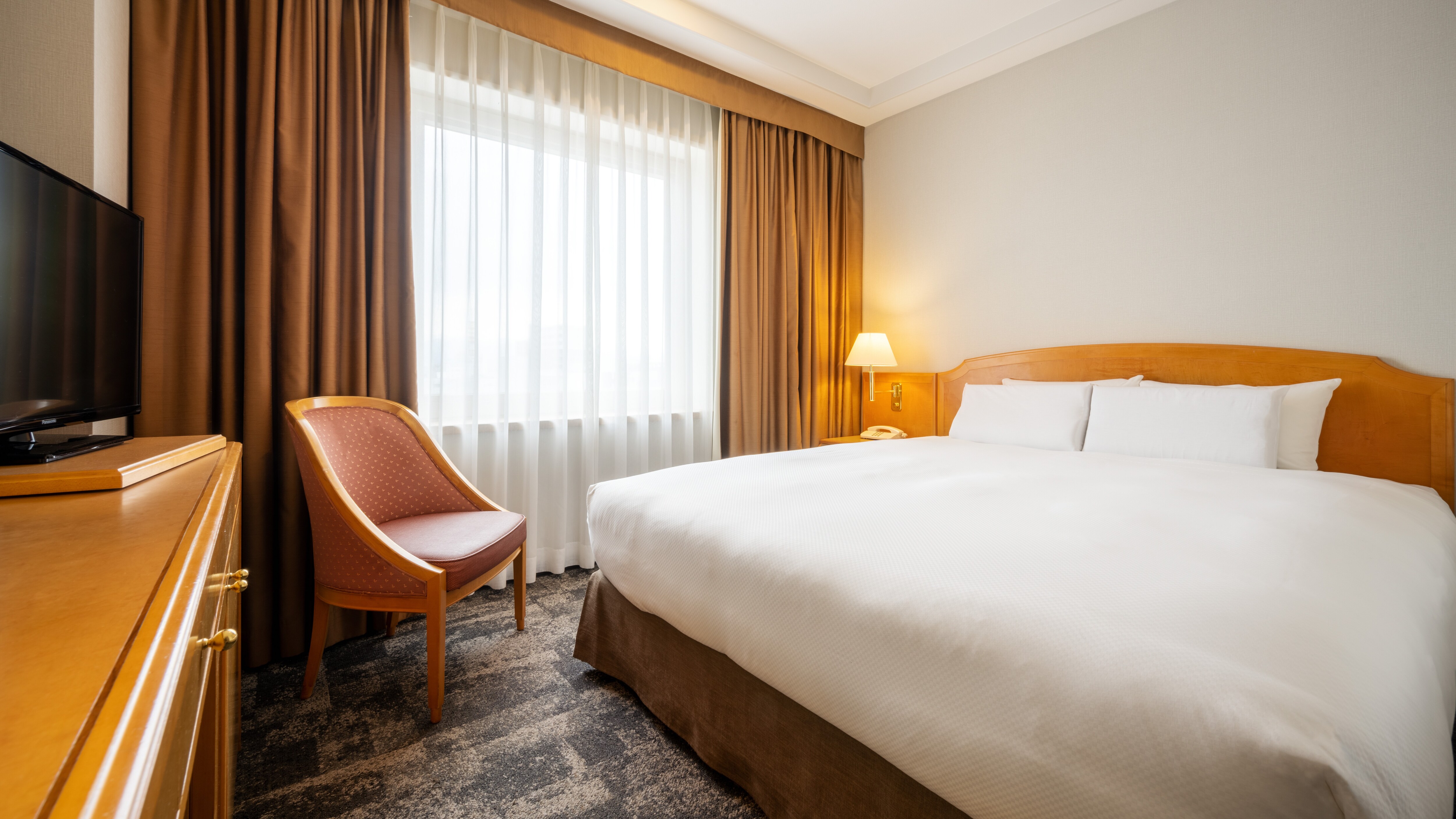 Double (ukuran 17,6㎡, lebar 160x200cm, tempat tidur Simmons)