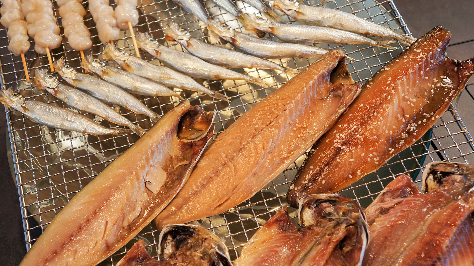 아침 식사에서는 HIMONO (끈)도 뷔페입니다.