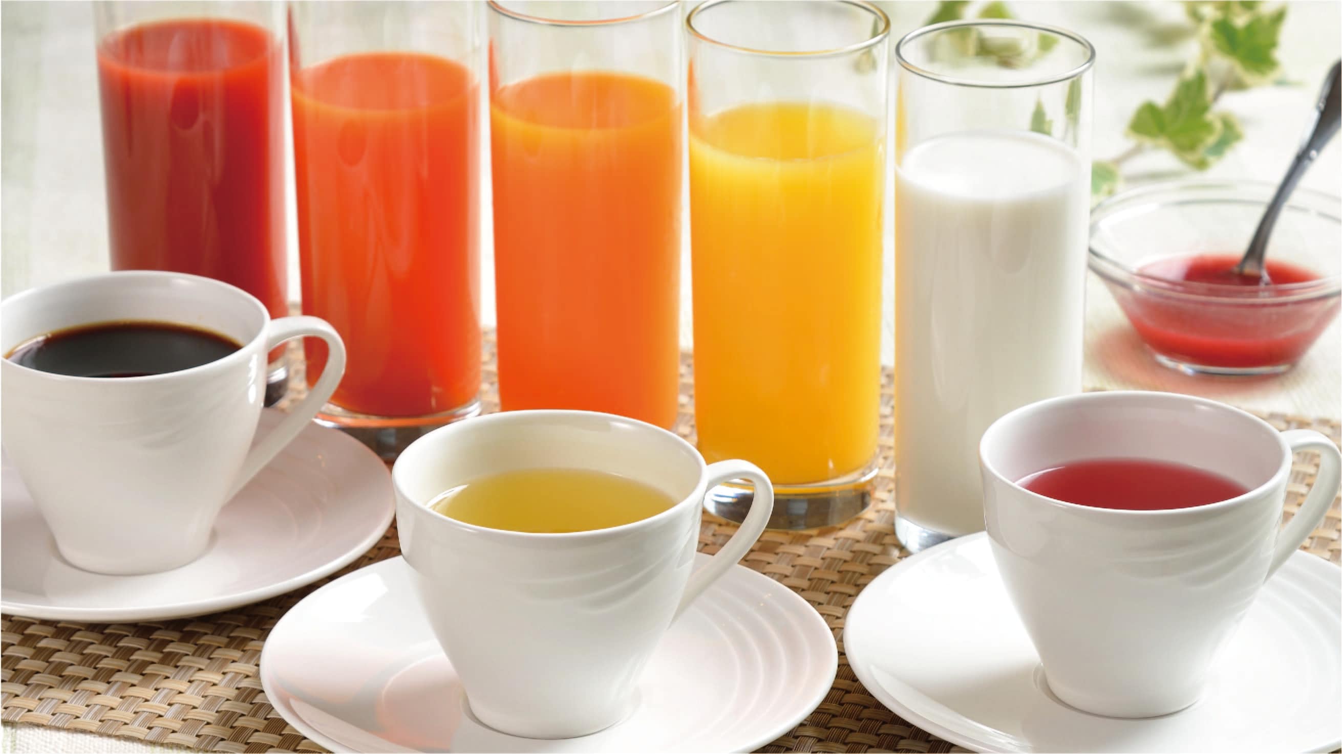 [Restoran lantai 12 Sorazakura / Sarapan] Berbagai pilihan minuman ringan