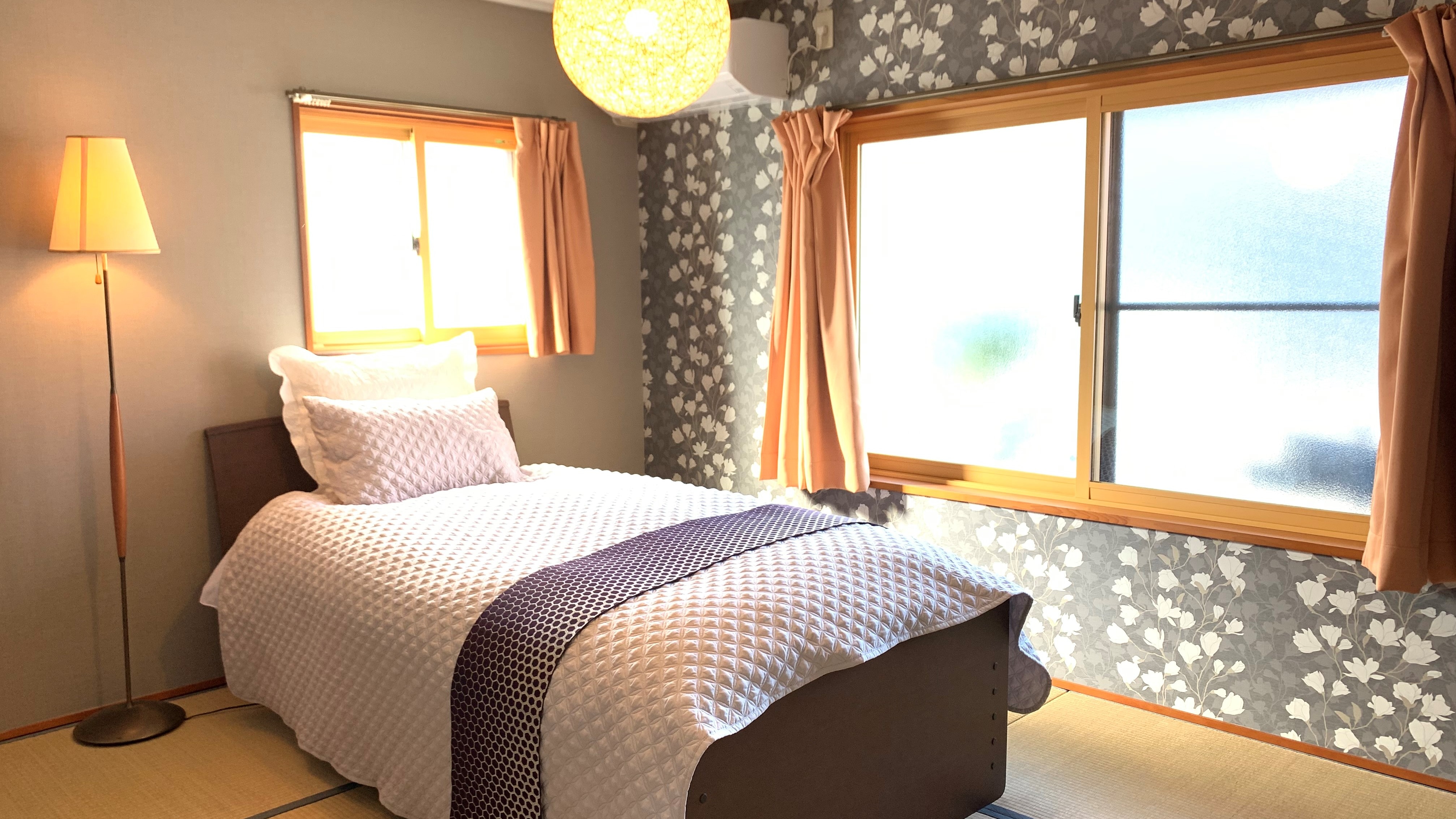 If you lay a futon next to your bed, you can accommodate people who need help.
