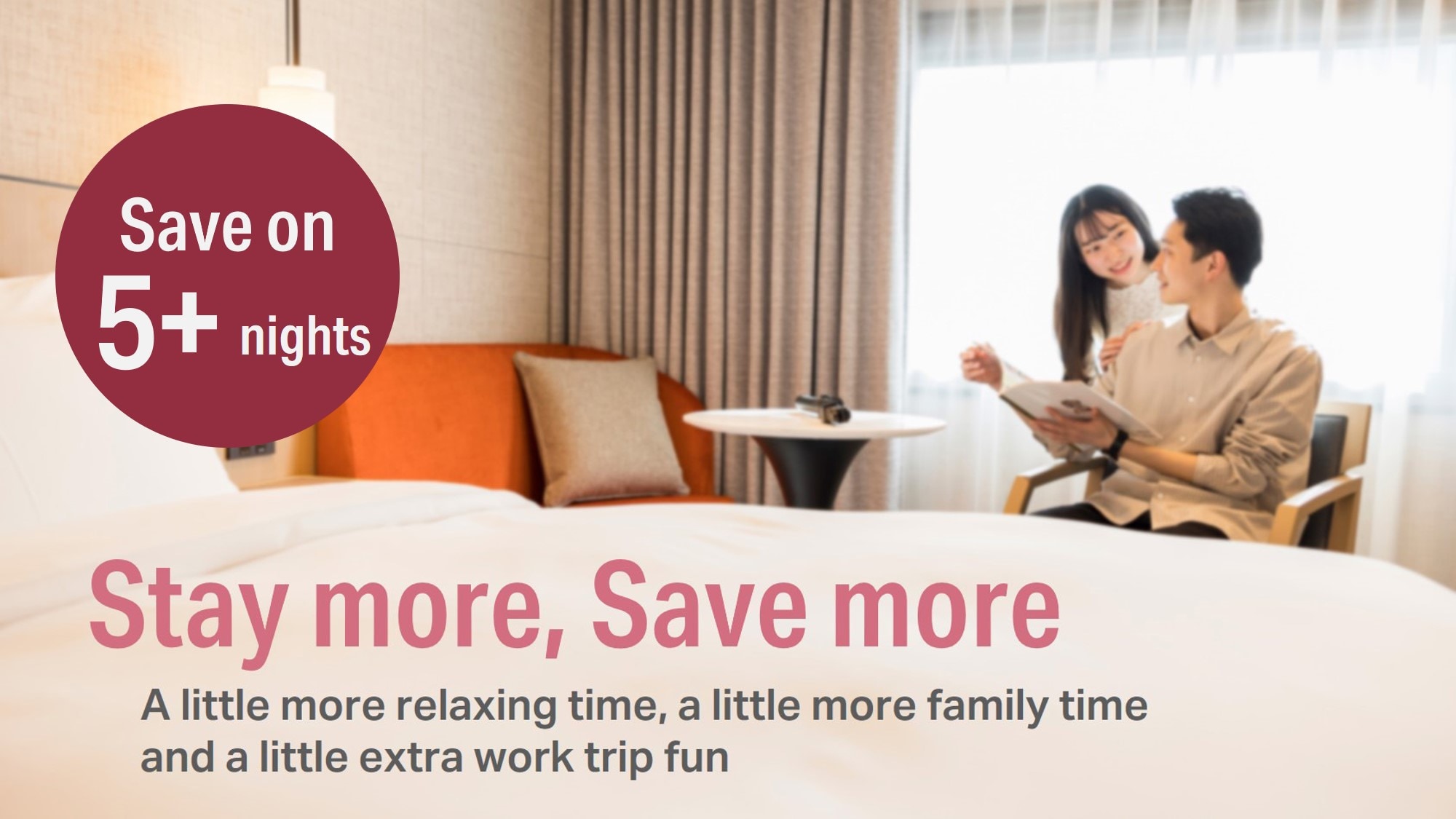 Consecutive night plan for inbound tourists 5 nights