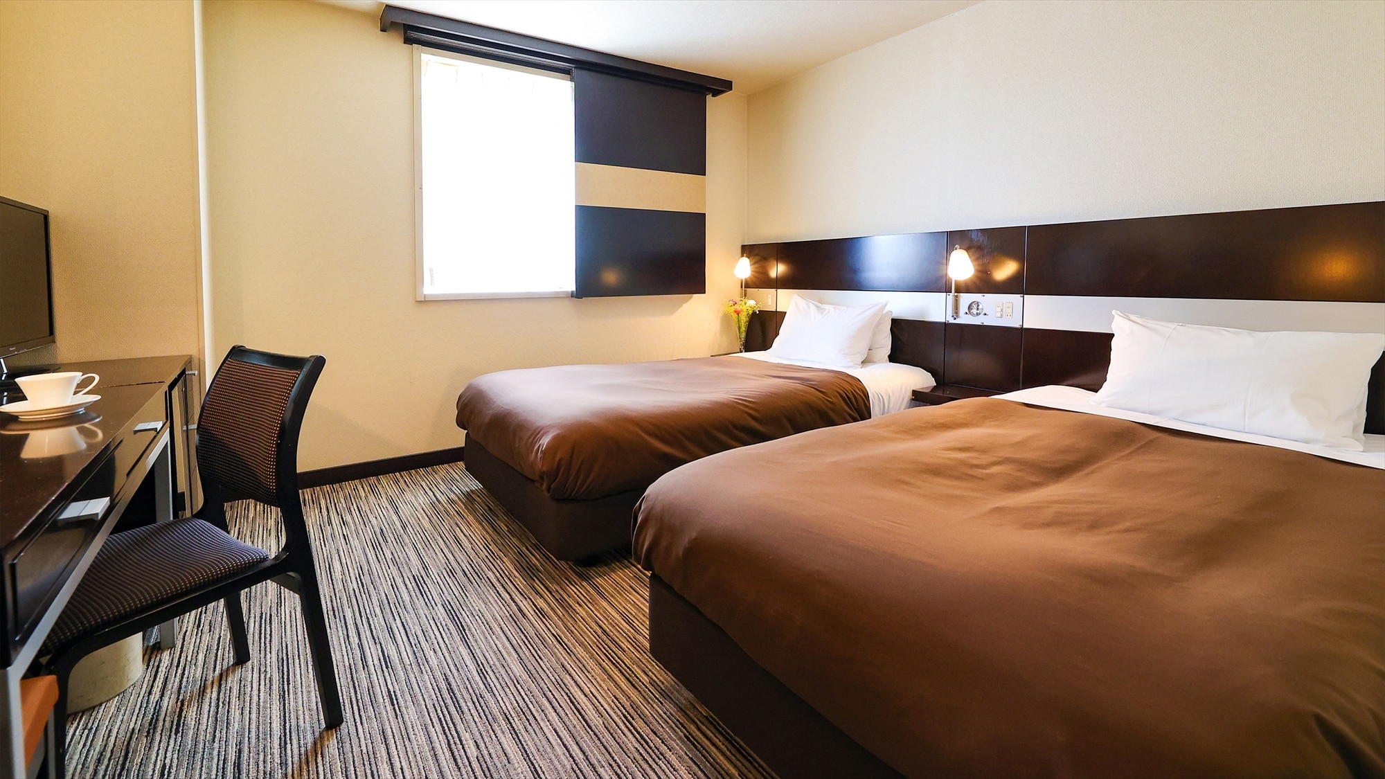 [Twin] Recommended as a base for consecutive nights or long stays! /17 square meters/Bed width 110cm
