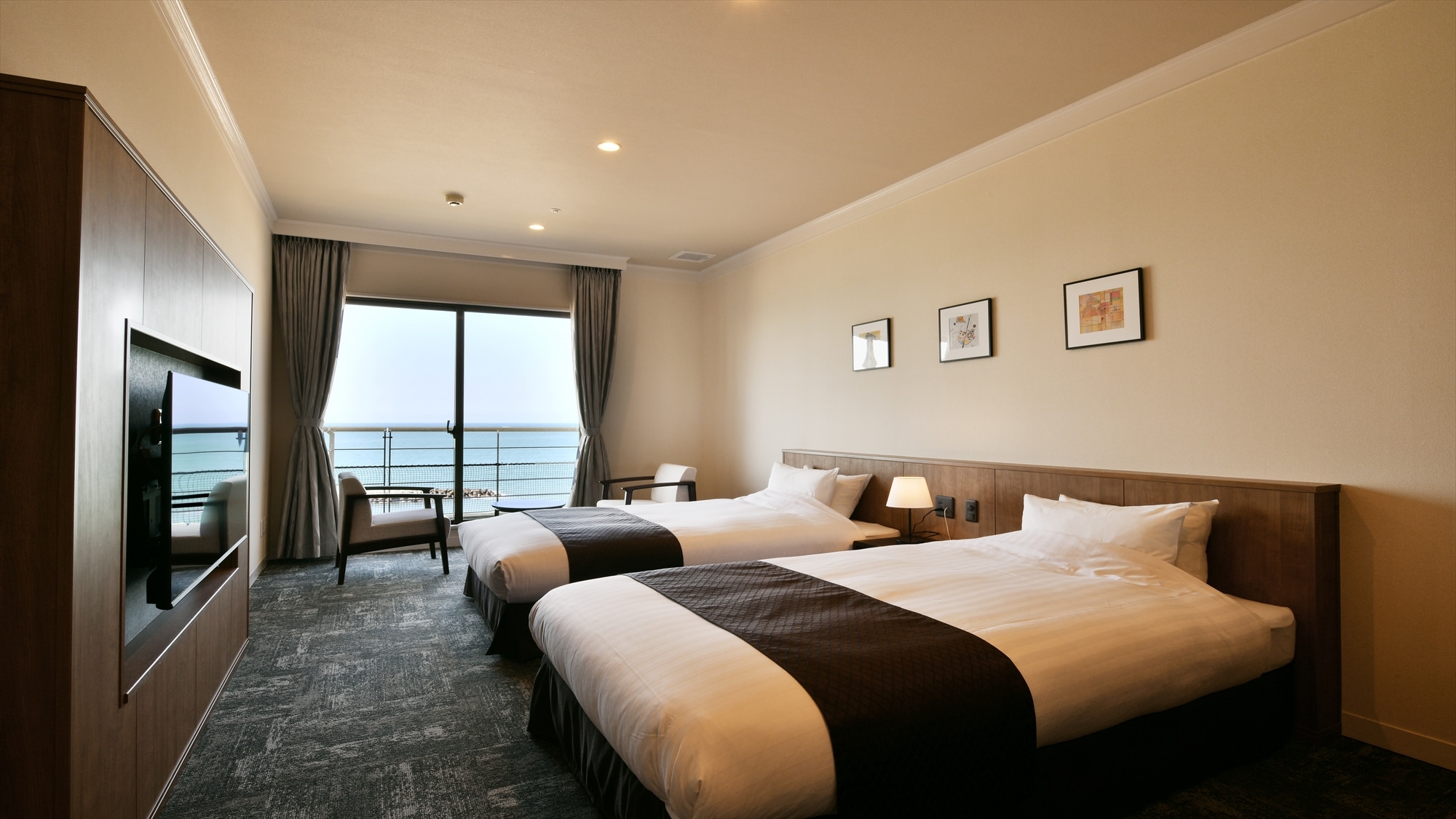 Đảm bảo view biển, Soyofukan tầng 3, phòng kiểu Tây loại A 317 (phòng 2 giường đơn) [Không hút thuốc]