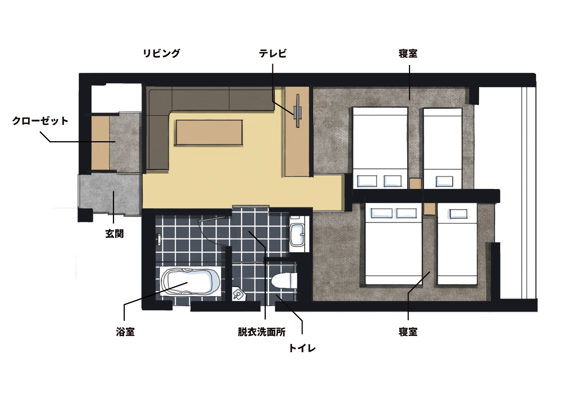 Family Suite Floor Plan