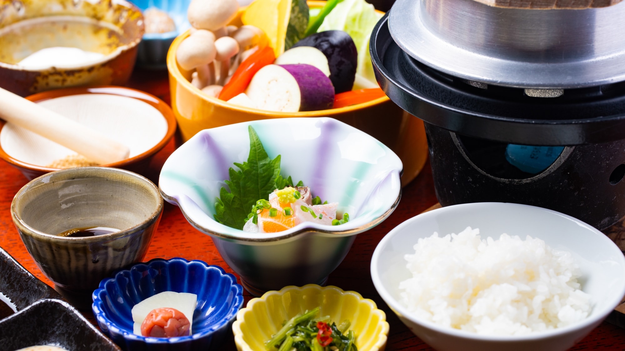 [Breakfast example] Charge up your energy for the day with a simple and hearty breakfast.