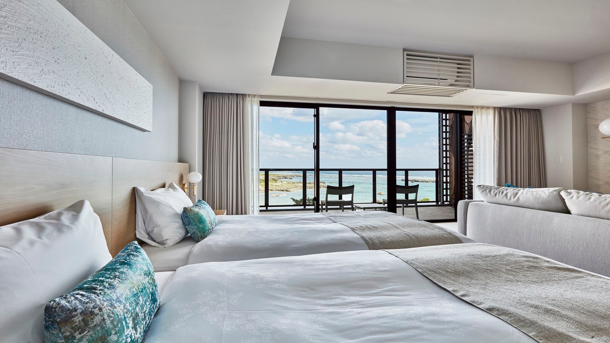[Deluxe Large Twin (48 square meters/2nd-4th floors) <Ocean View>]