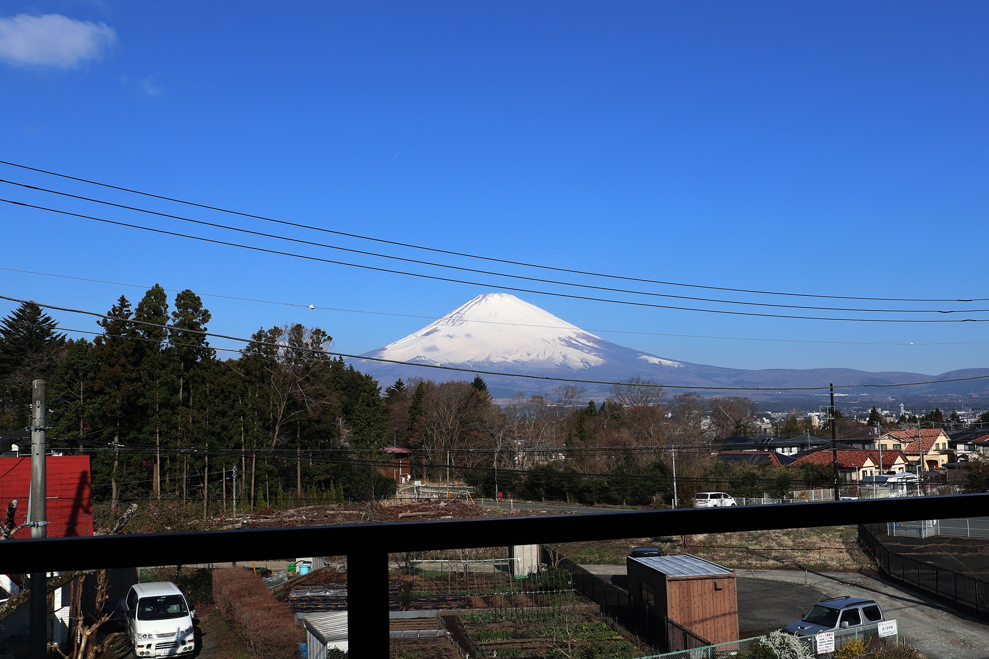 从特别双床房眺望富士山